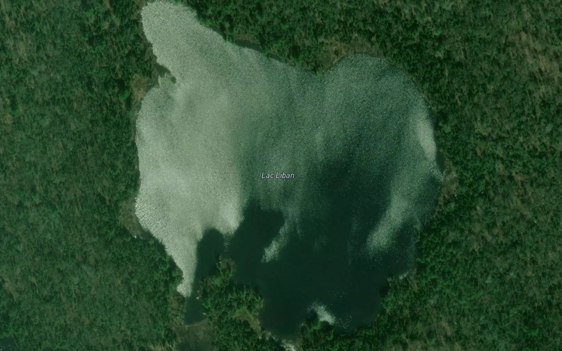 Satellite map of the Lac Liban