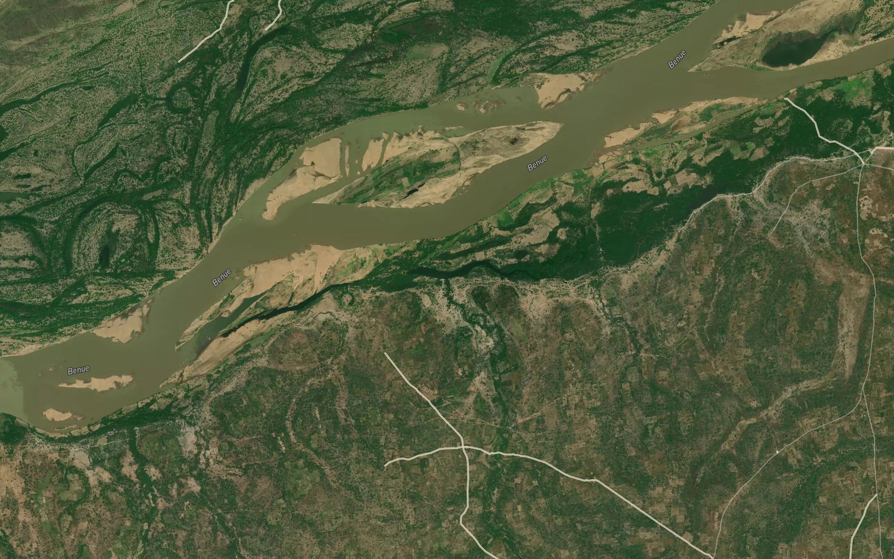 Satellite map of the River Anchor
