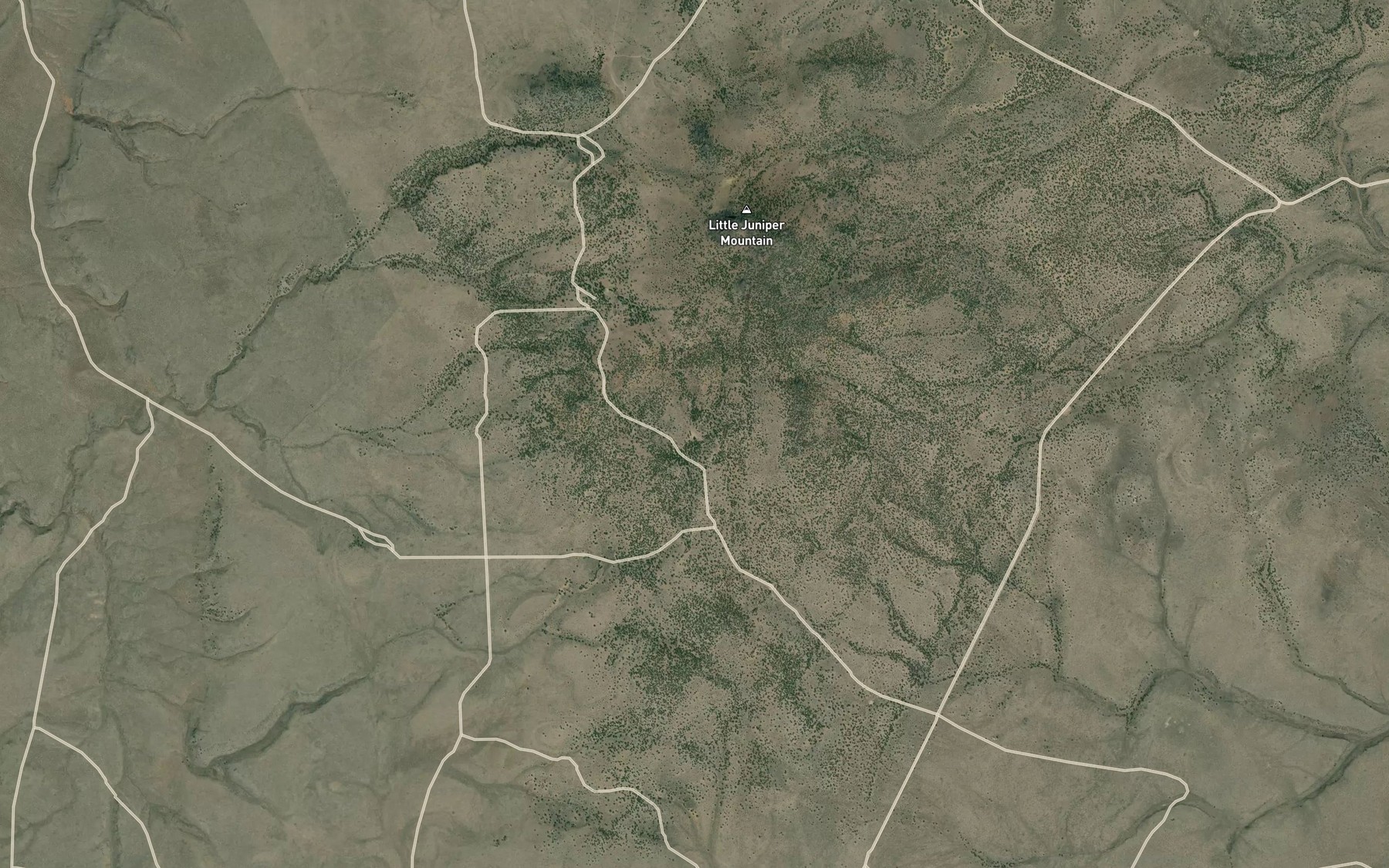 Satellite map of the Five Corners Reservoir
