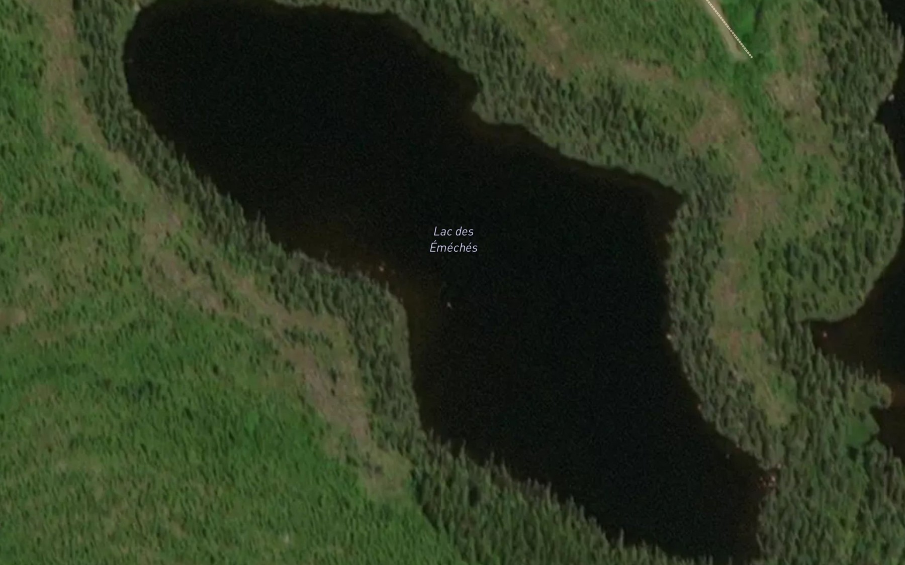 Satellite map of the Lac des Emeches