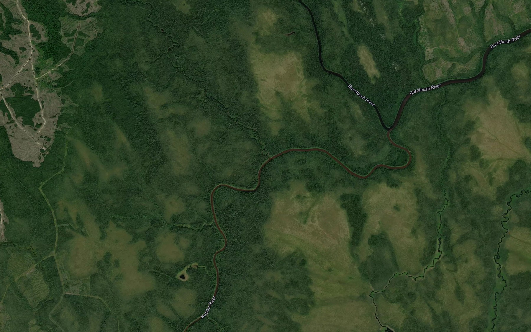 Satellite map of the Payntouk Creek