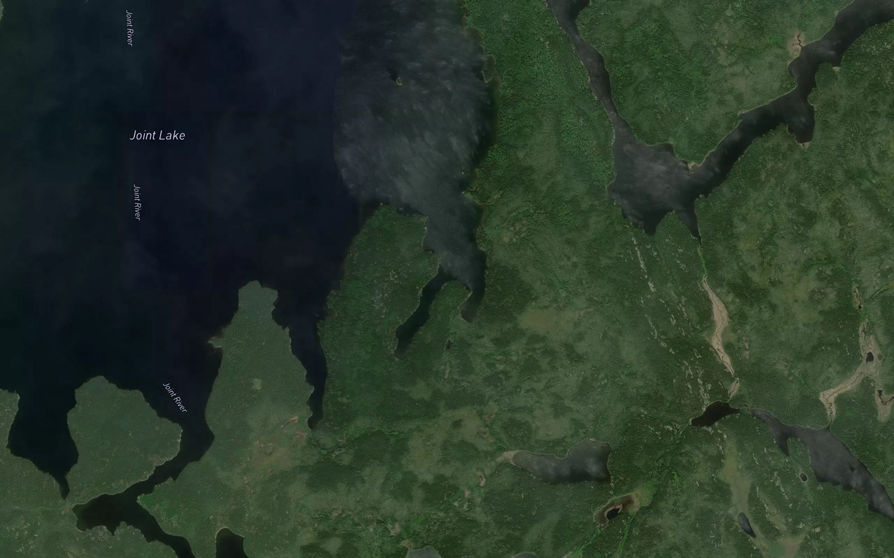 Satellite map of the Coulter Bay