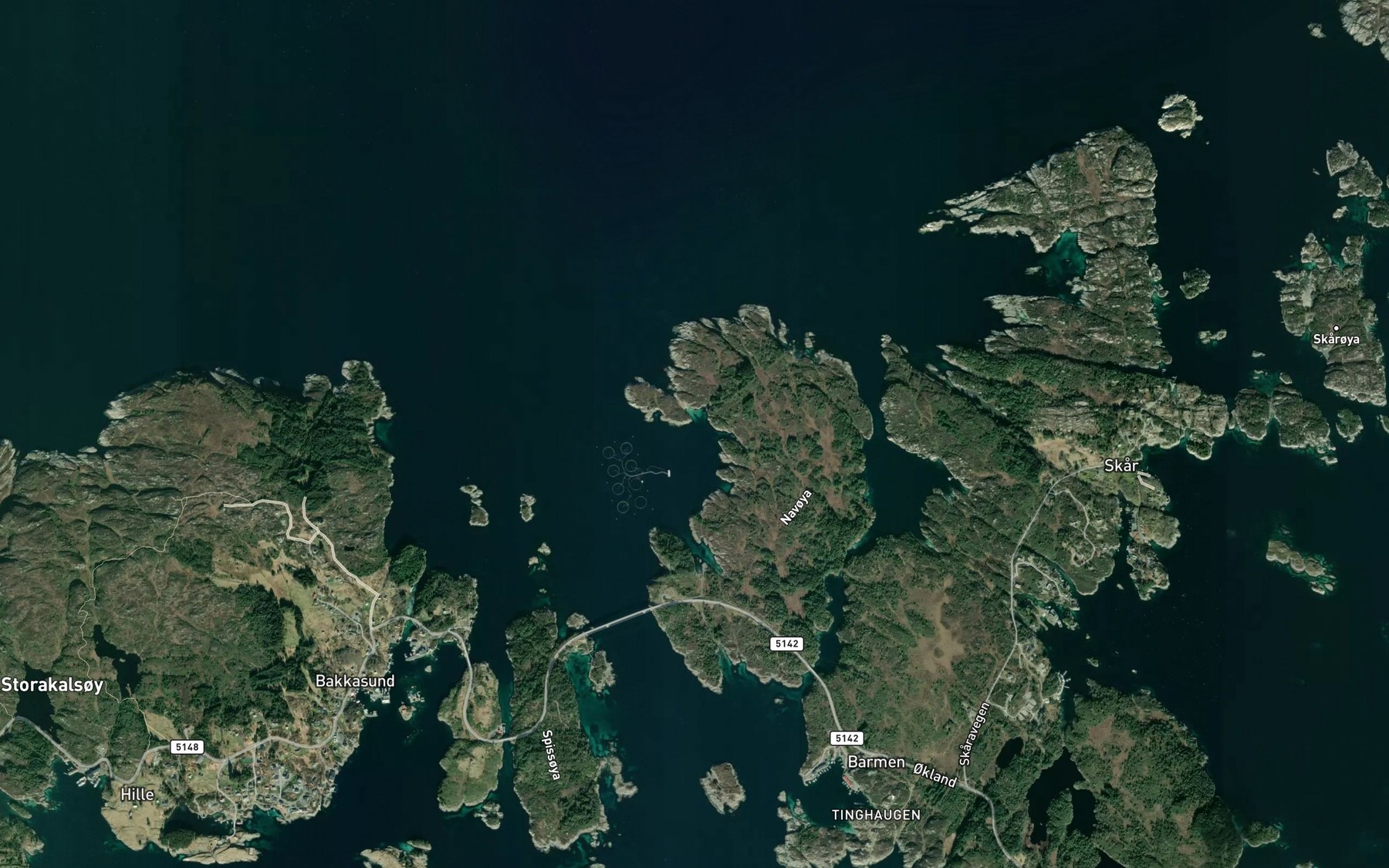 Satellite map of the Naveide
