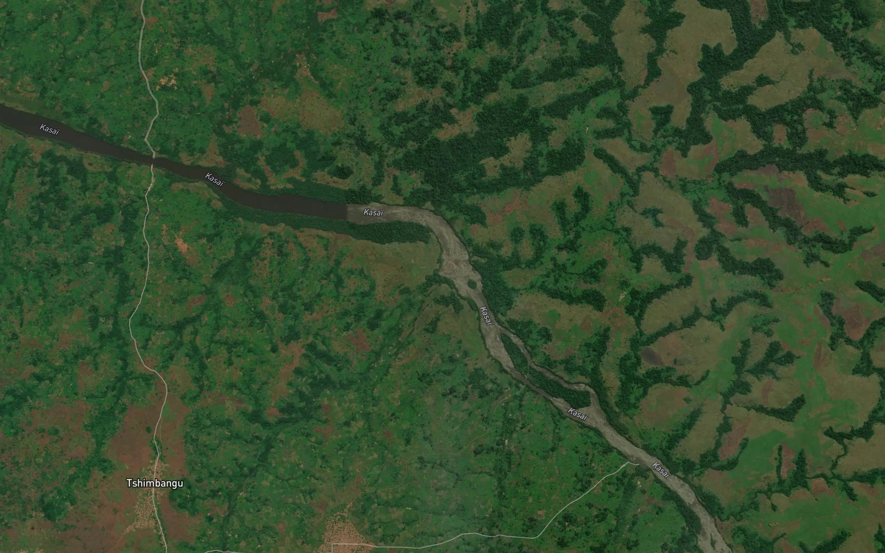 Satellite map of the Lubudi