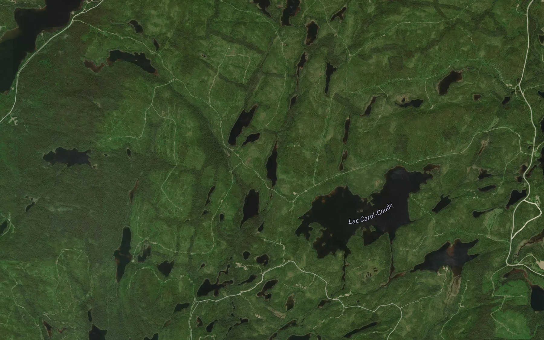 Satellite map of the Lac du Laps