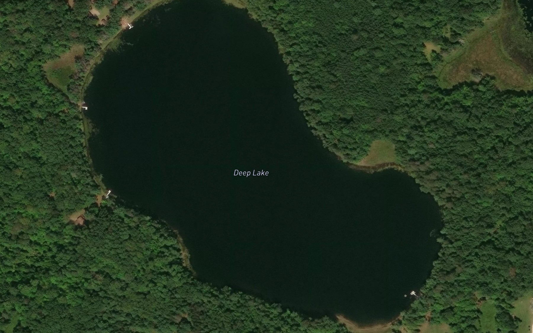 Satellite map of the Deep Lake
