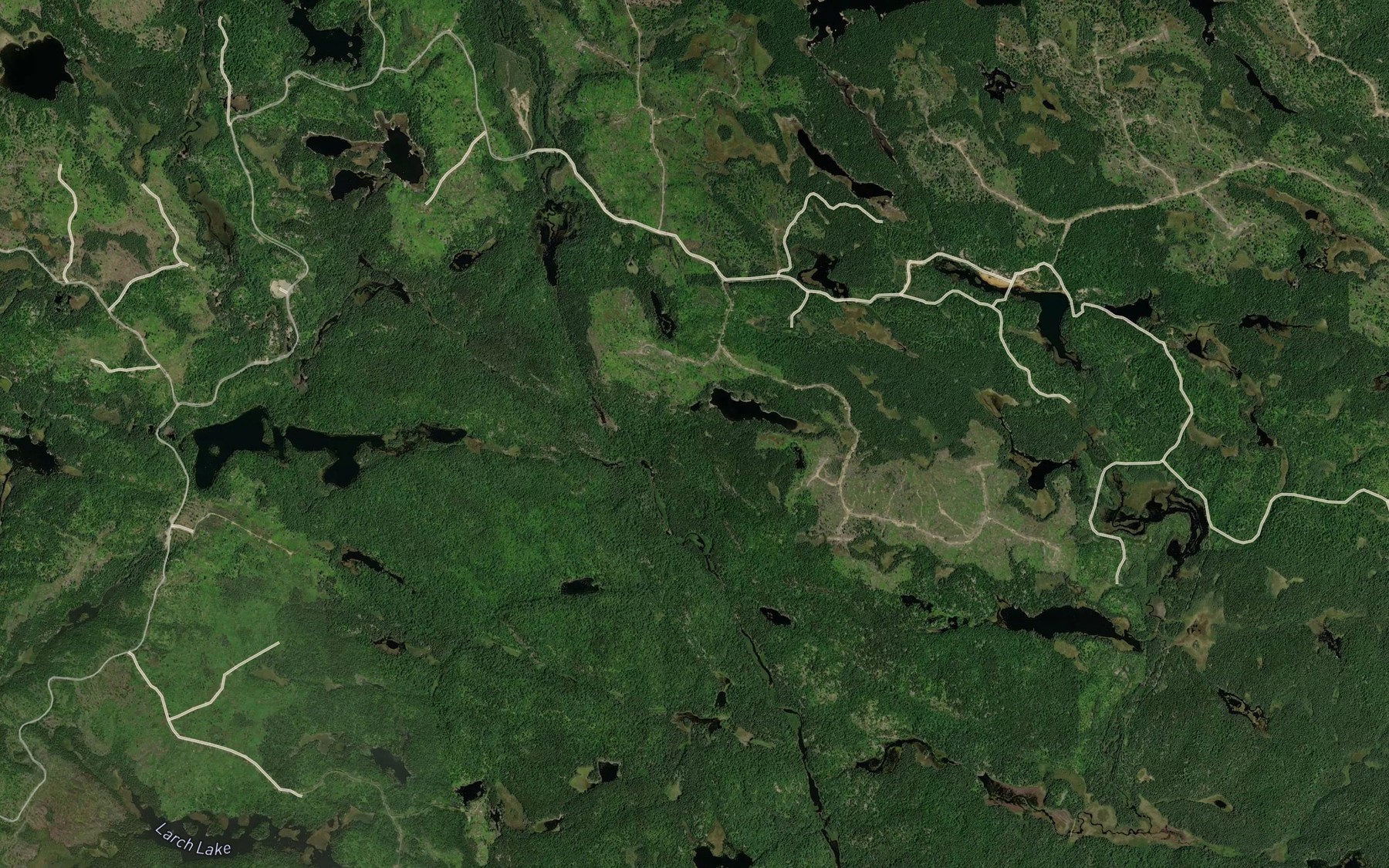 Satellite map of the Little Sandcherry Creek