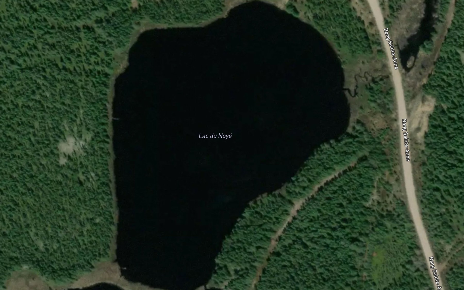 Satellite map of the Lac du Noye