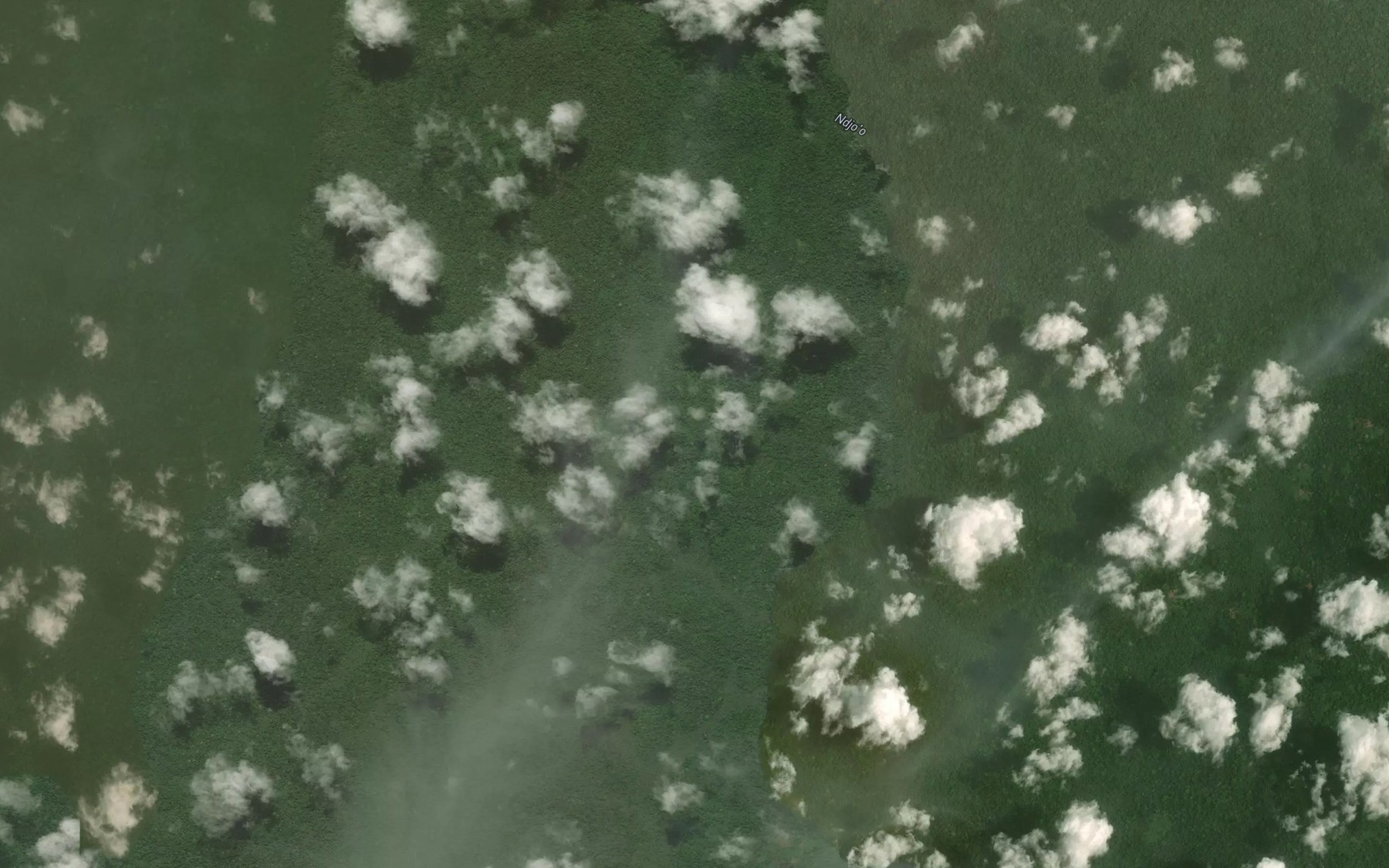 Satellite map of the Ntevezok