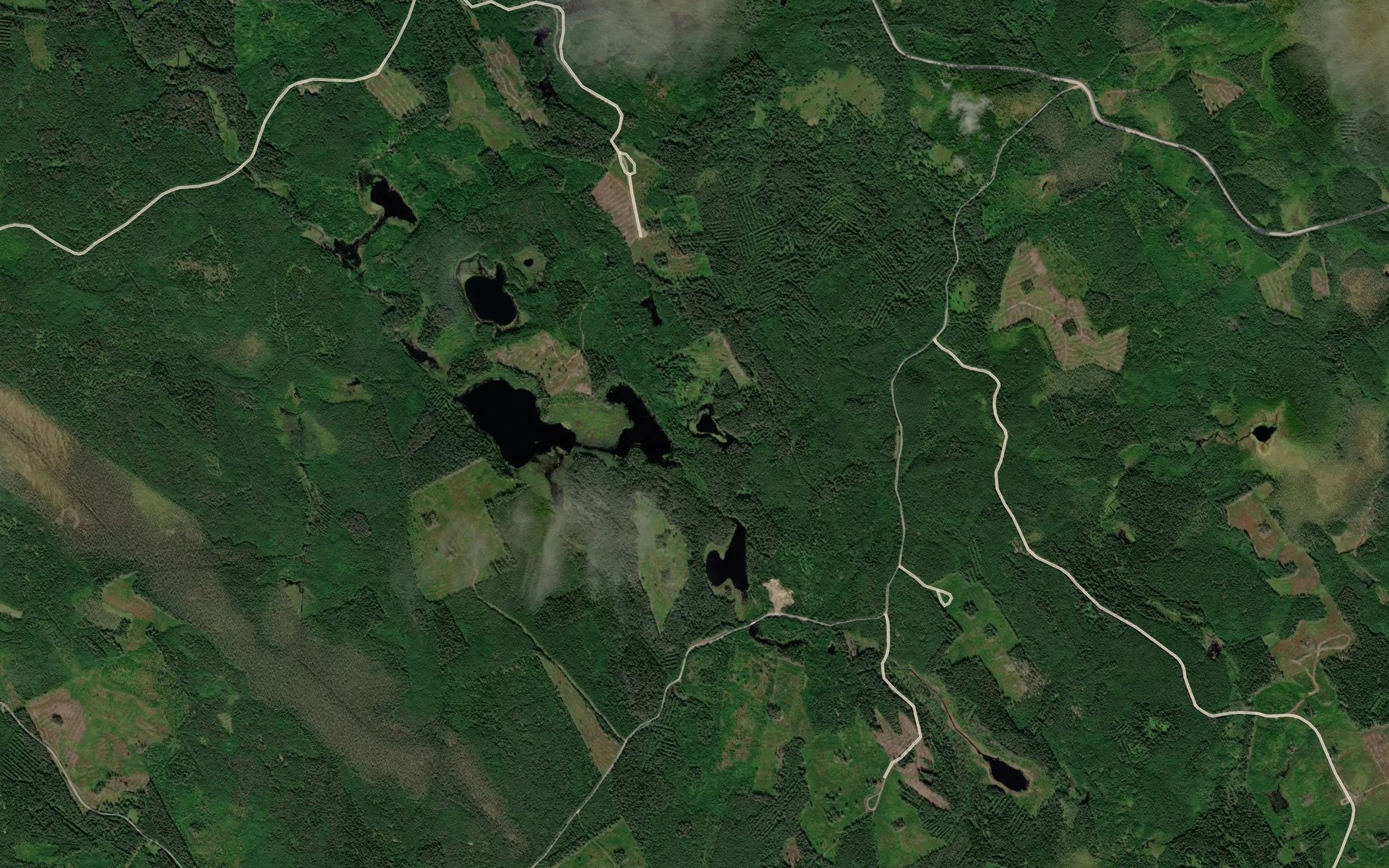 Satellite map of the Ozero Ryutsyulampi