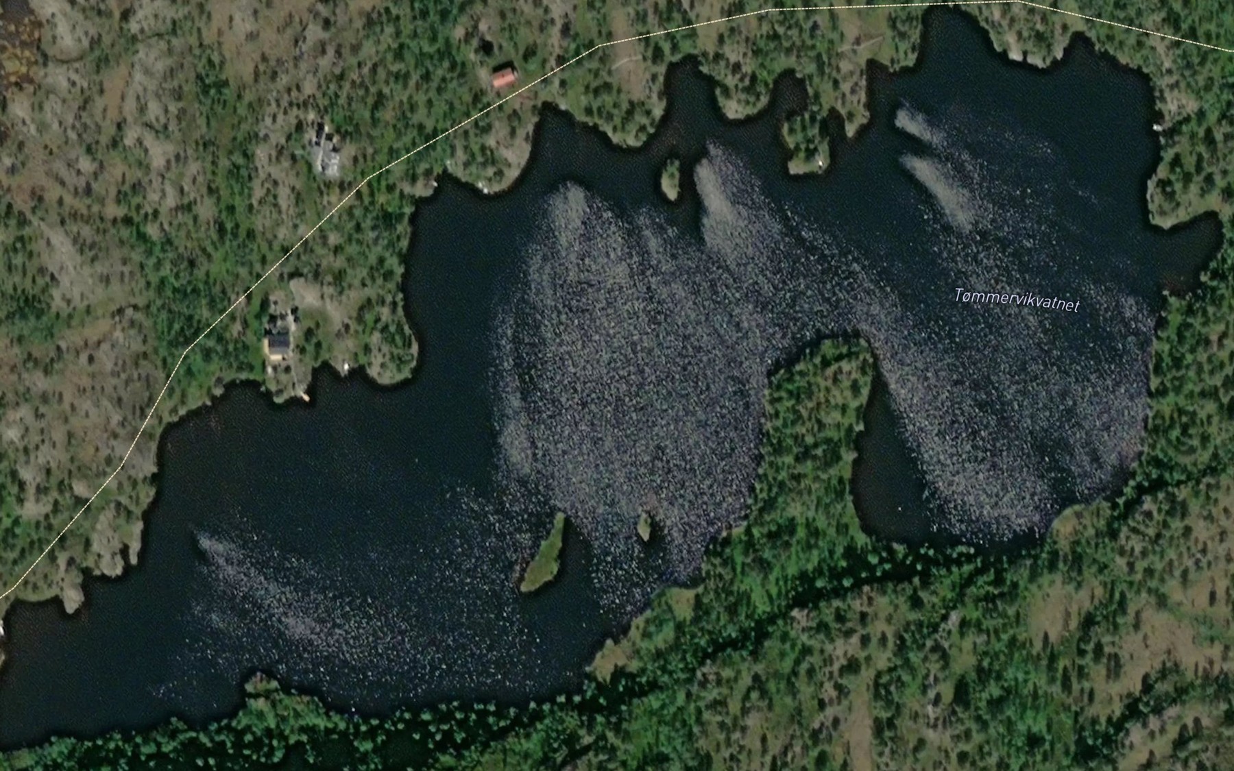 Satellite map of the Tommervikvatnet