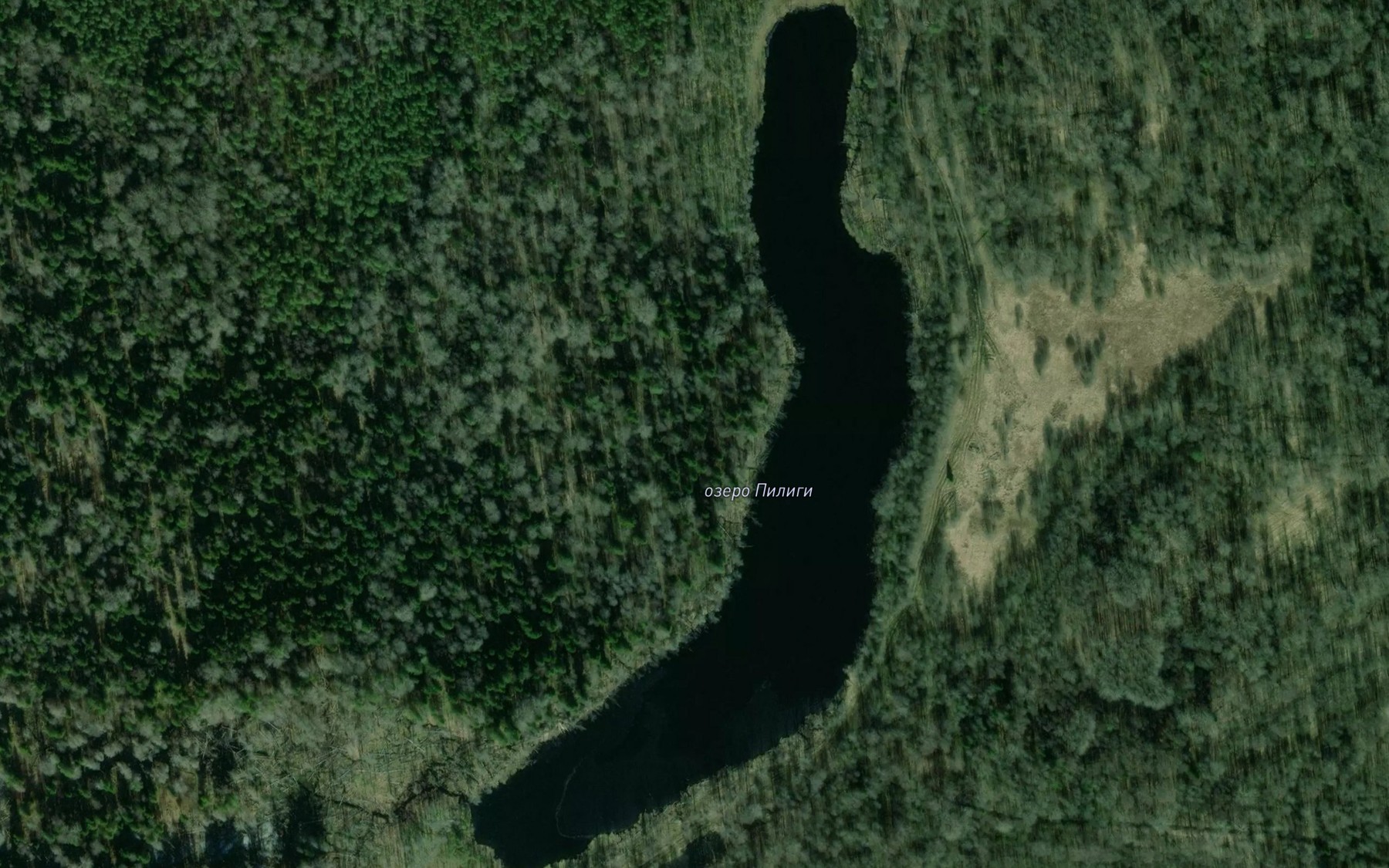 Satellite map of the Ozero Piligi
