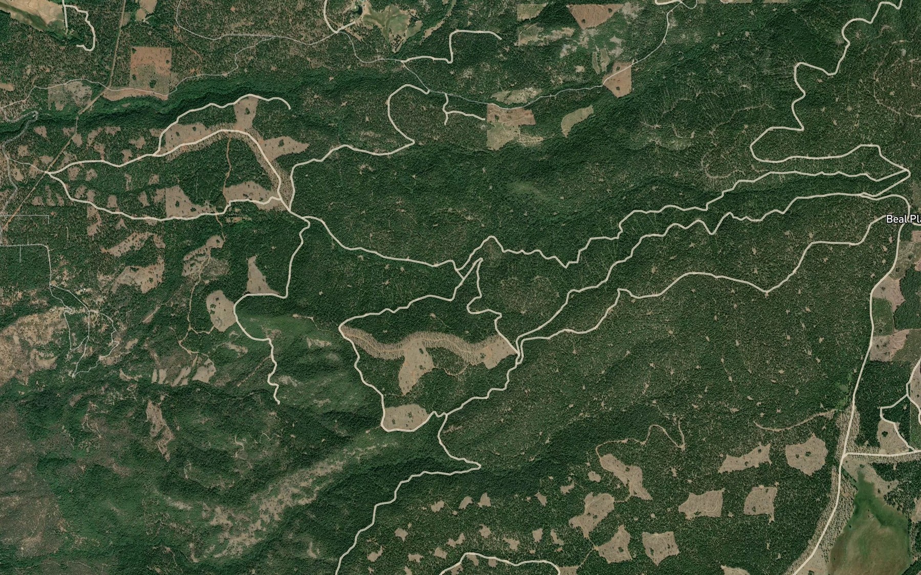 Satellite map of the Johnson Spring