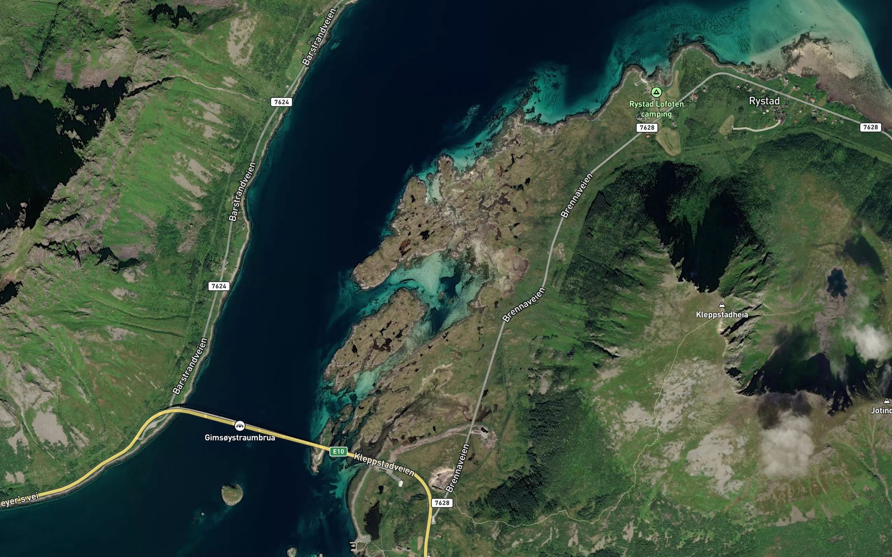 Satellite map of the Dujordhamnen