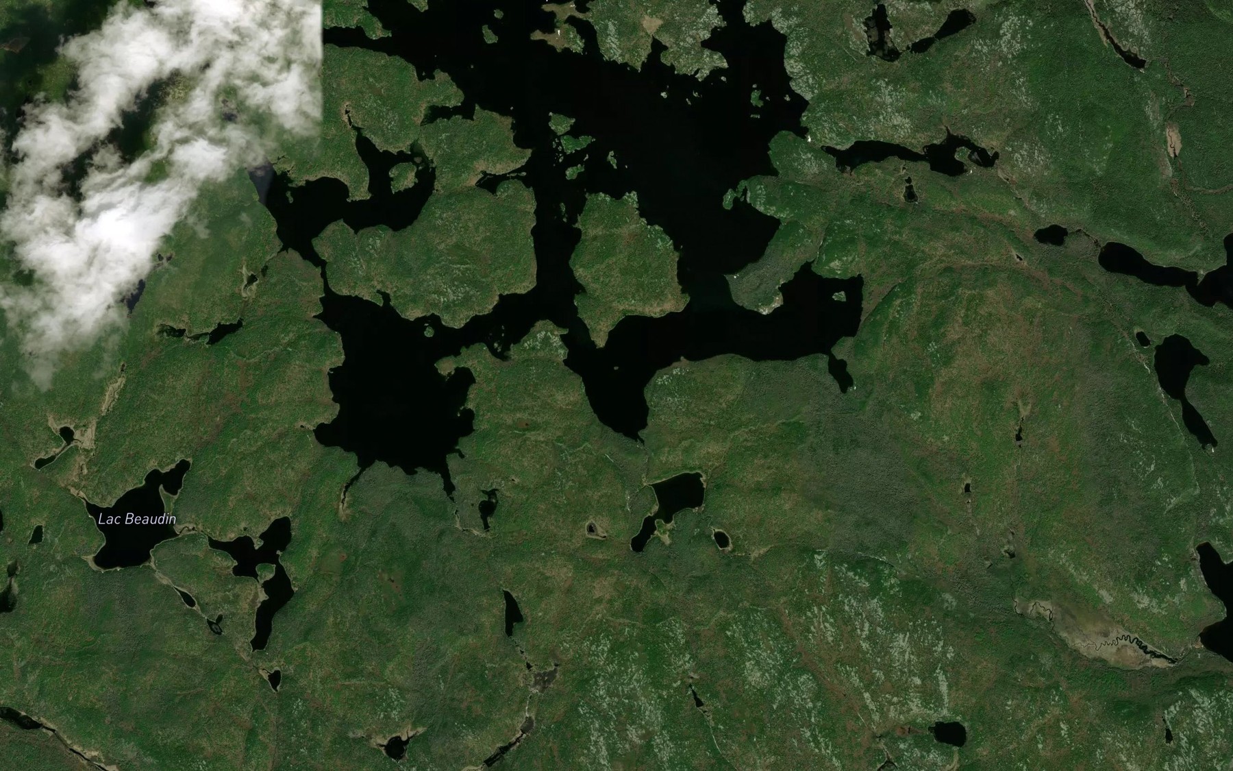 Satellite map of the Baie Wood