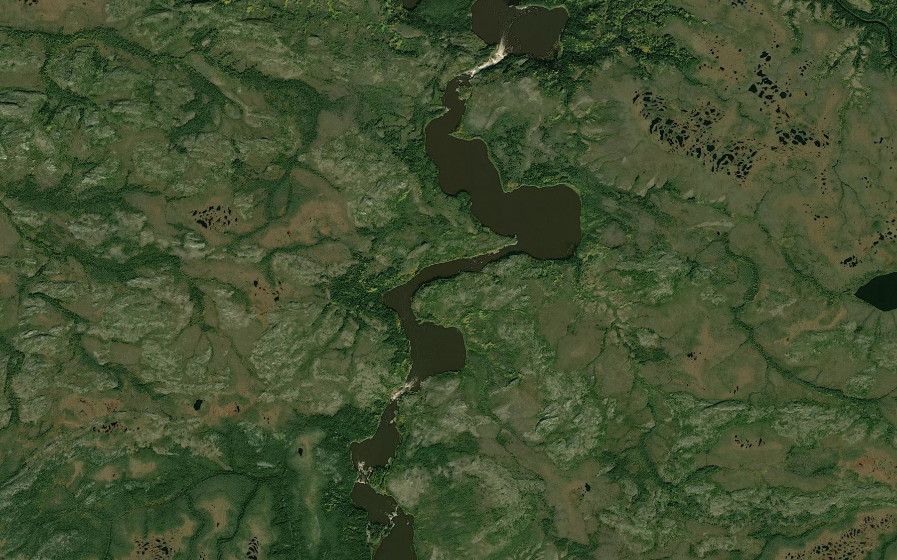 Satellite map of the Rapides Tupatukashish