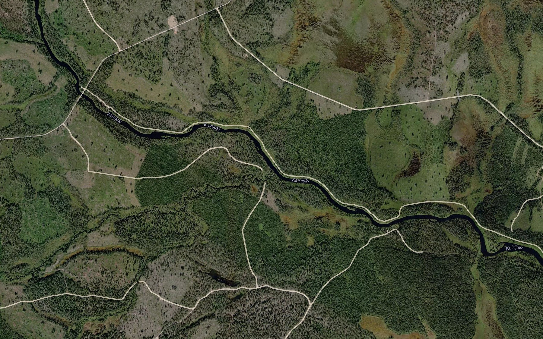 Satellite map of the Vaklioja