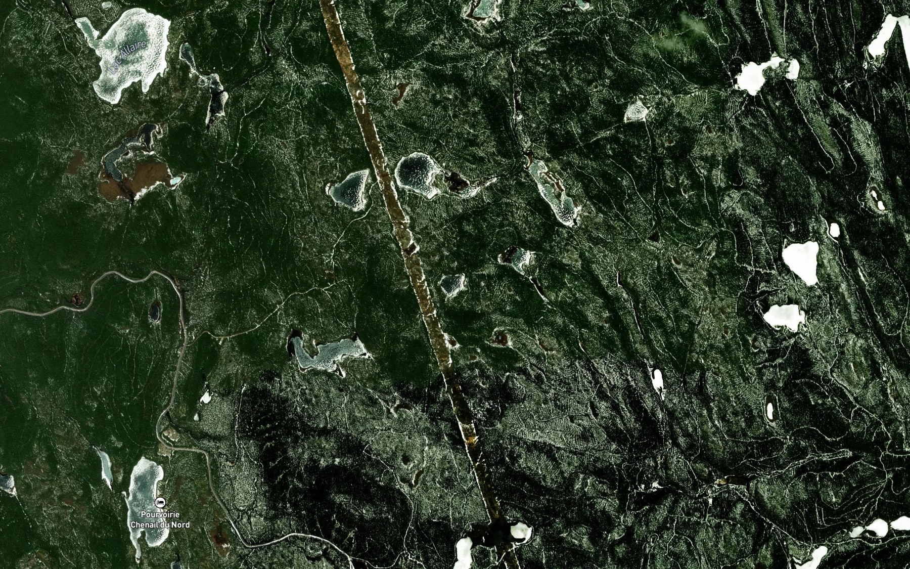 Satellite map of the Lac Gadsby