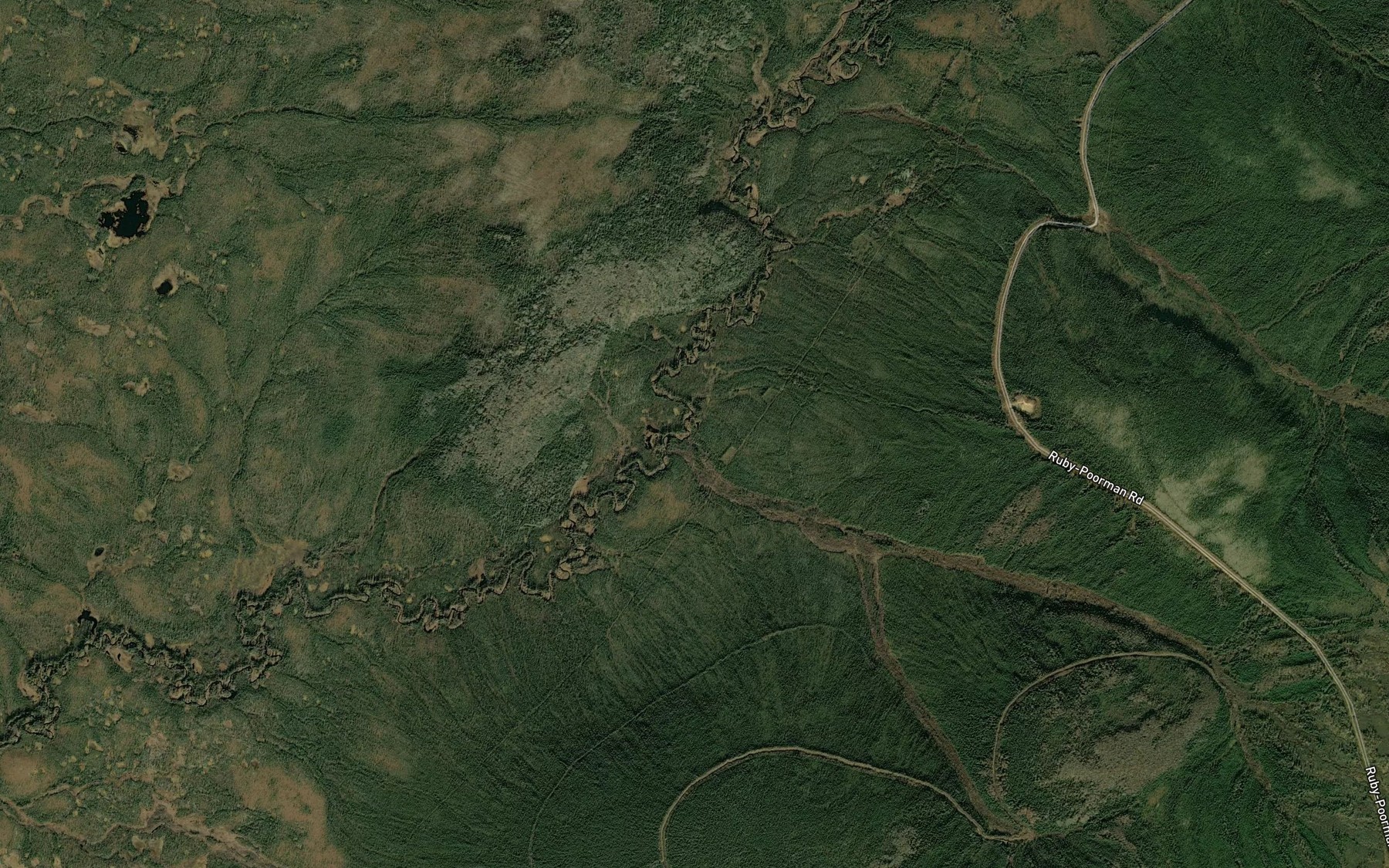 Satellite map of the Short Creek