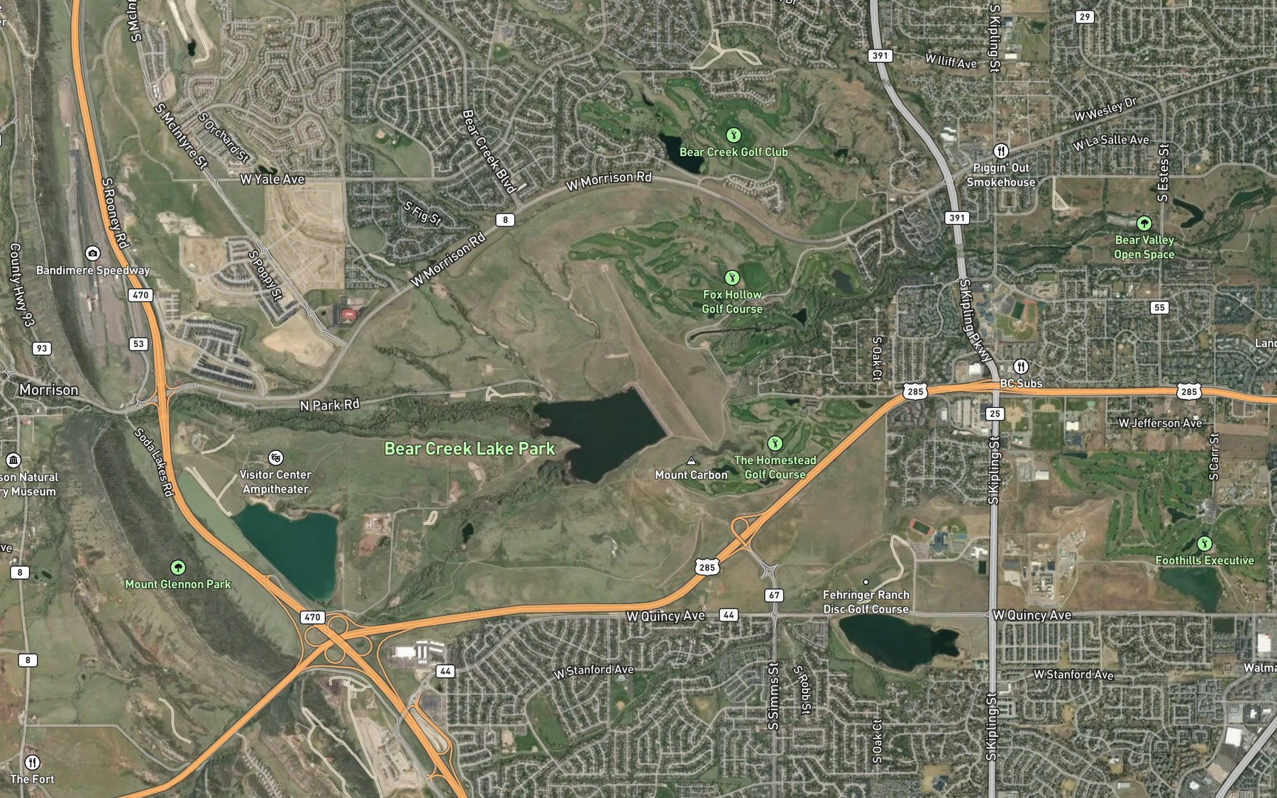 Satellite map of the Spot 5