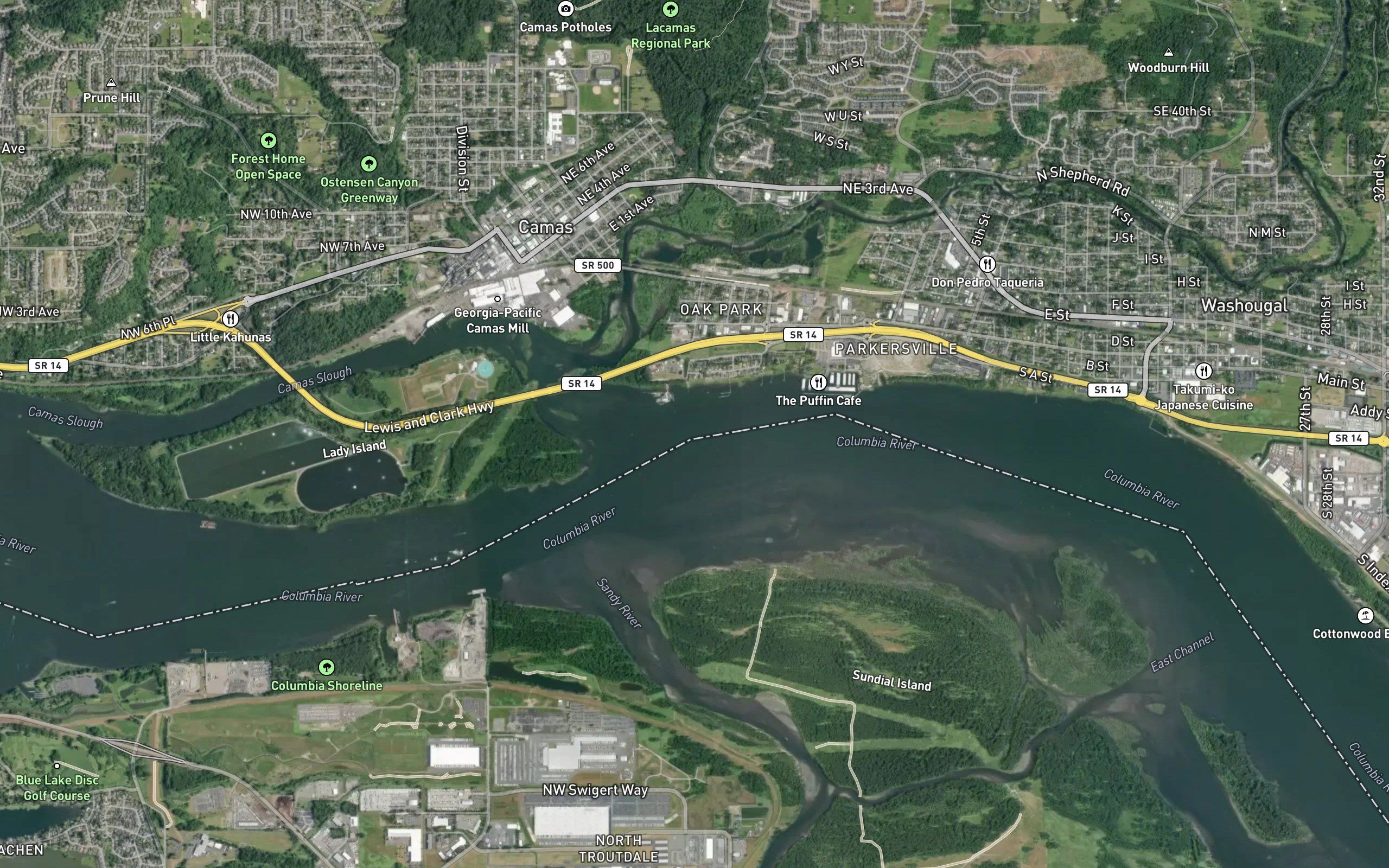Lady Island Channel and Upper Range