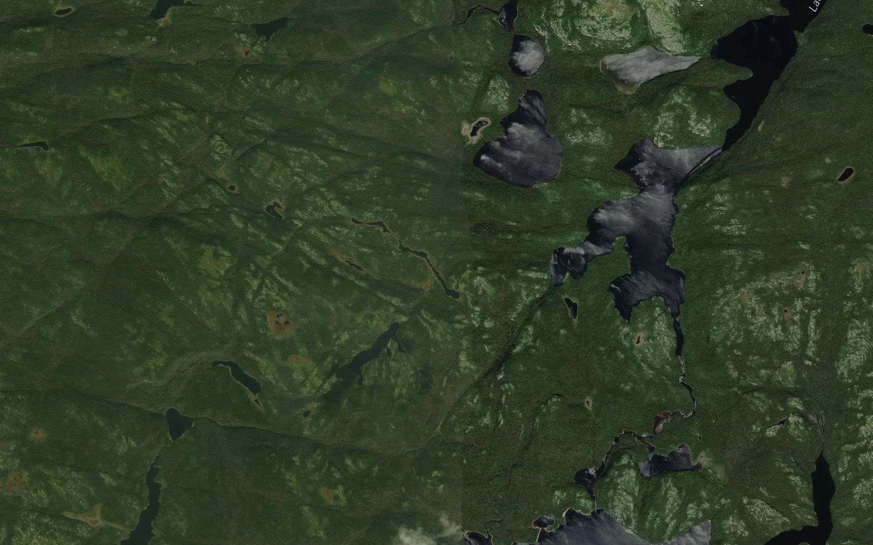 Satellite map of the Lac Ample