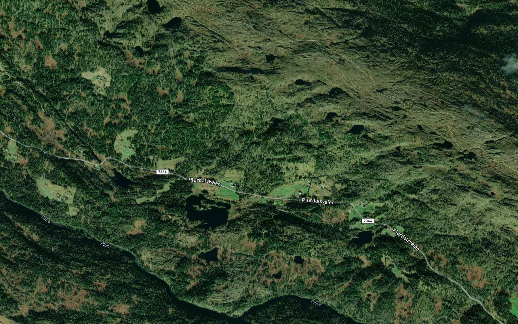 Satellite map of the Raurapbekken