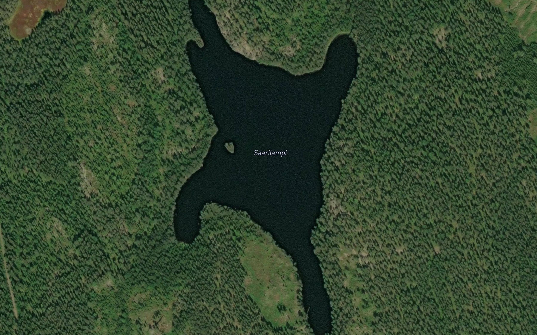 Satellite map of the Saarilampi