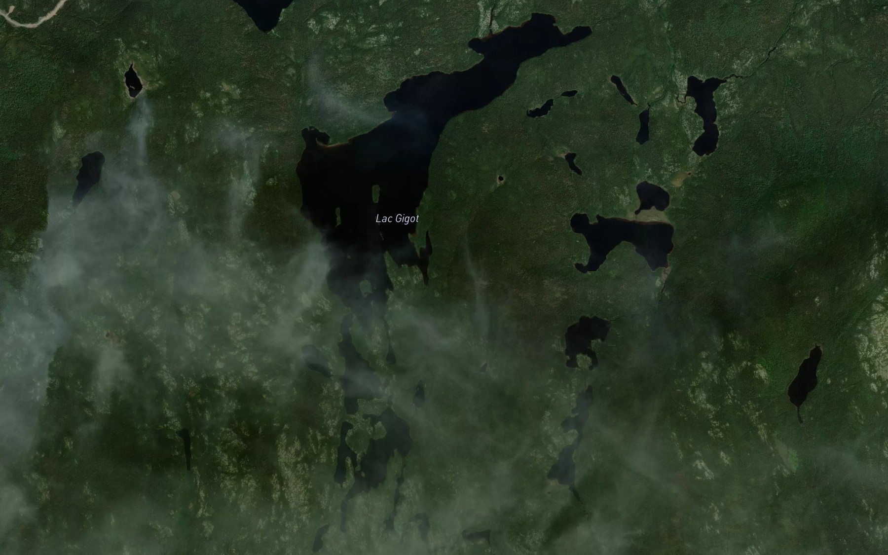 Satellite map of the Lac Gigot