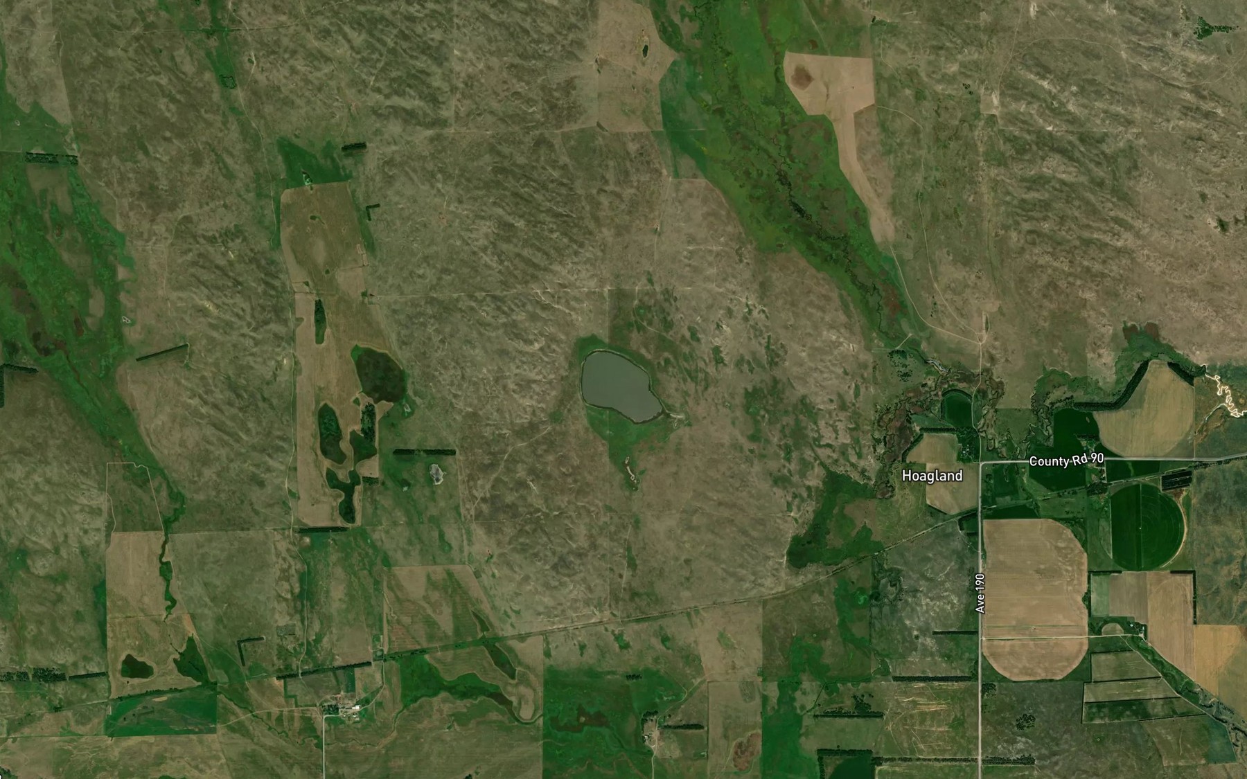Satellite map of the Tarbox Lake