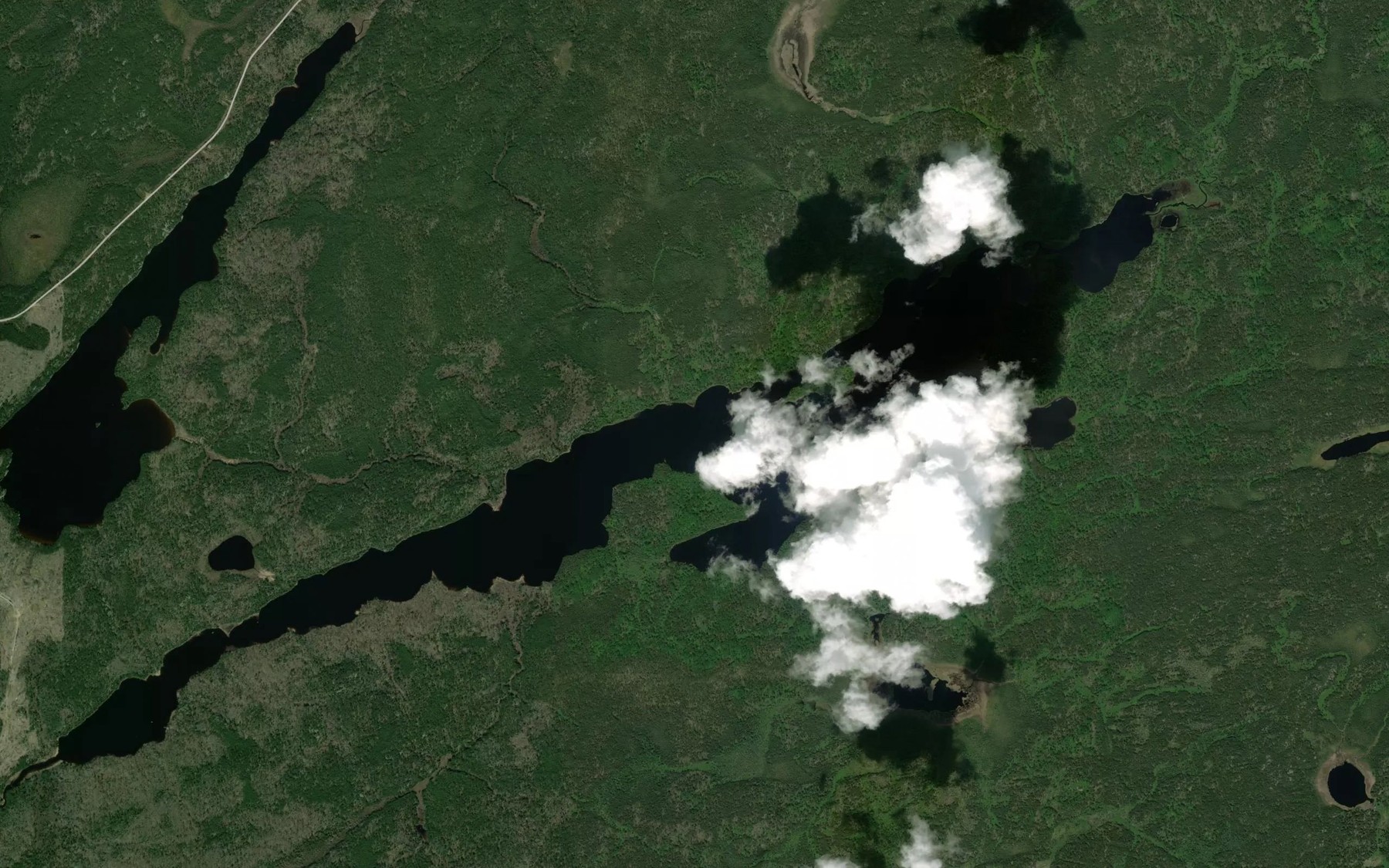 Satellite map of the Runway Lake