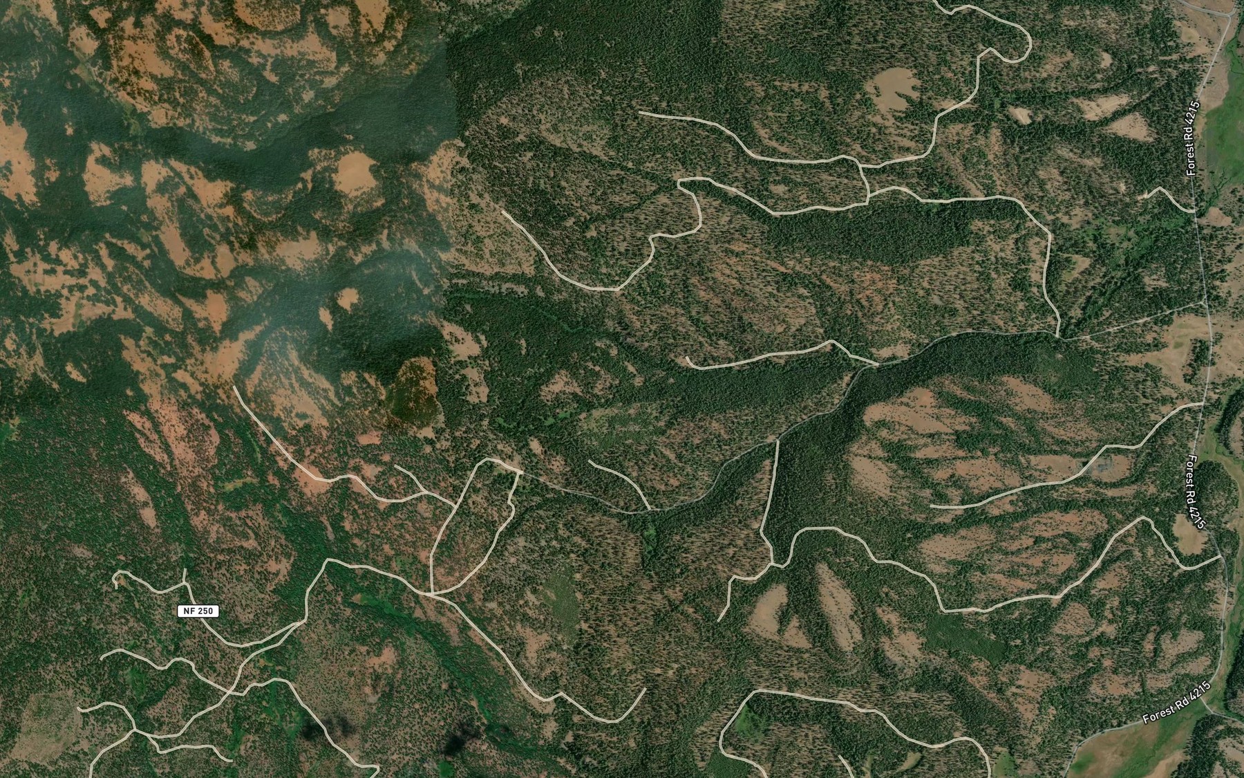 Satellite map of the Crow Spring