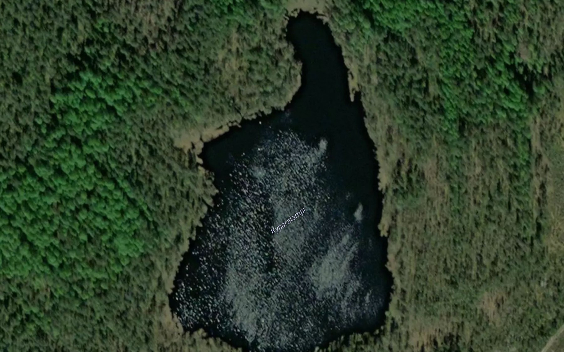 Satellite map of the Kyparalampi