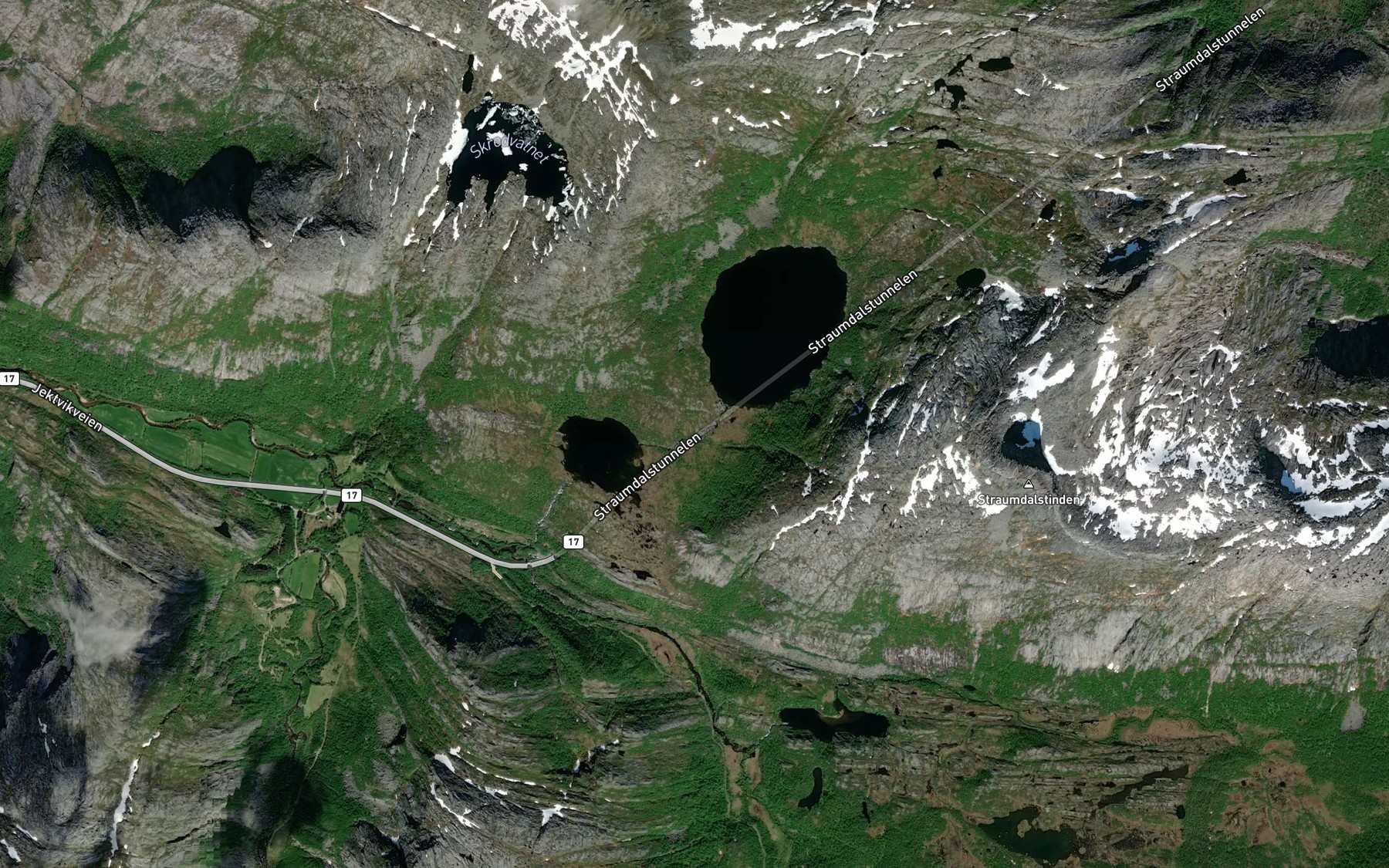 Satellite map of the Overmolnhusbekken