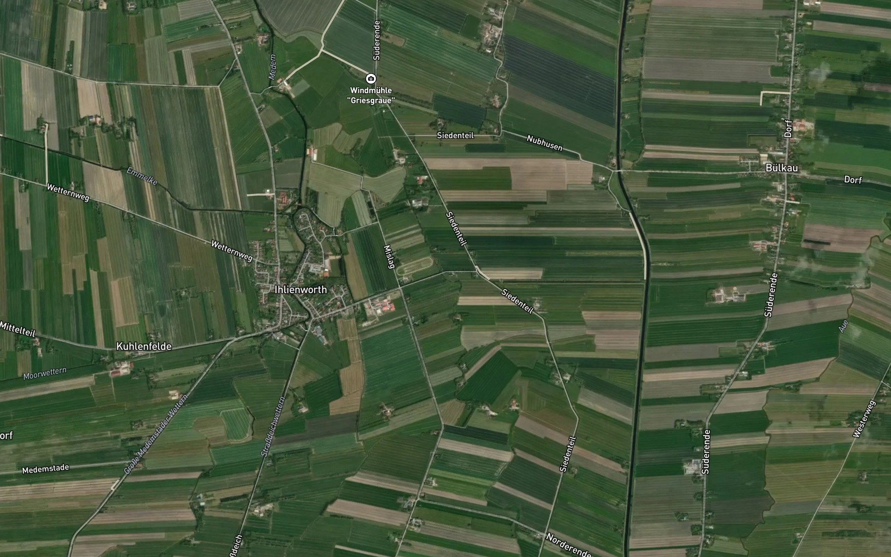 Satellite map of the Gosche