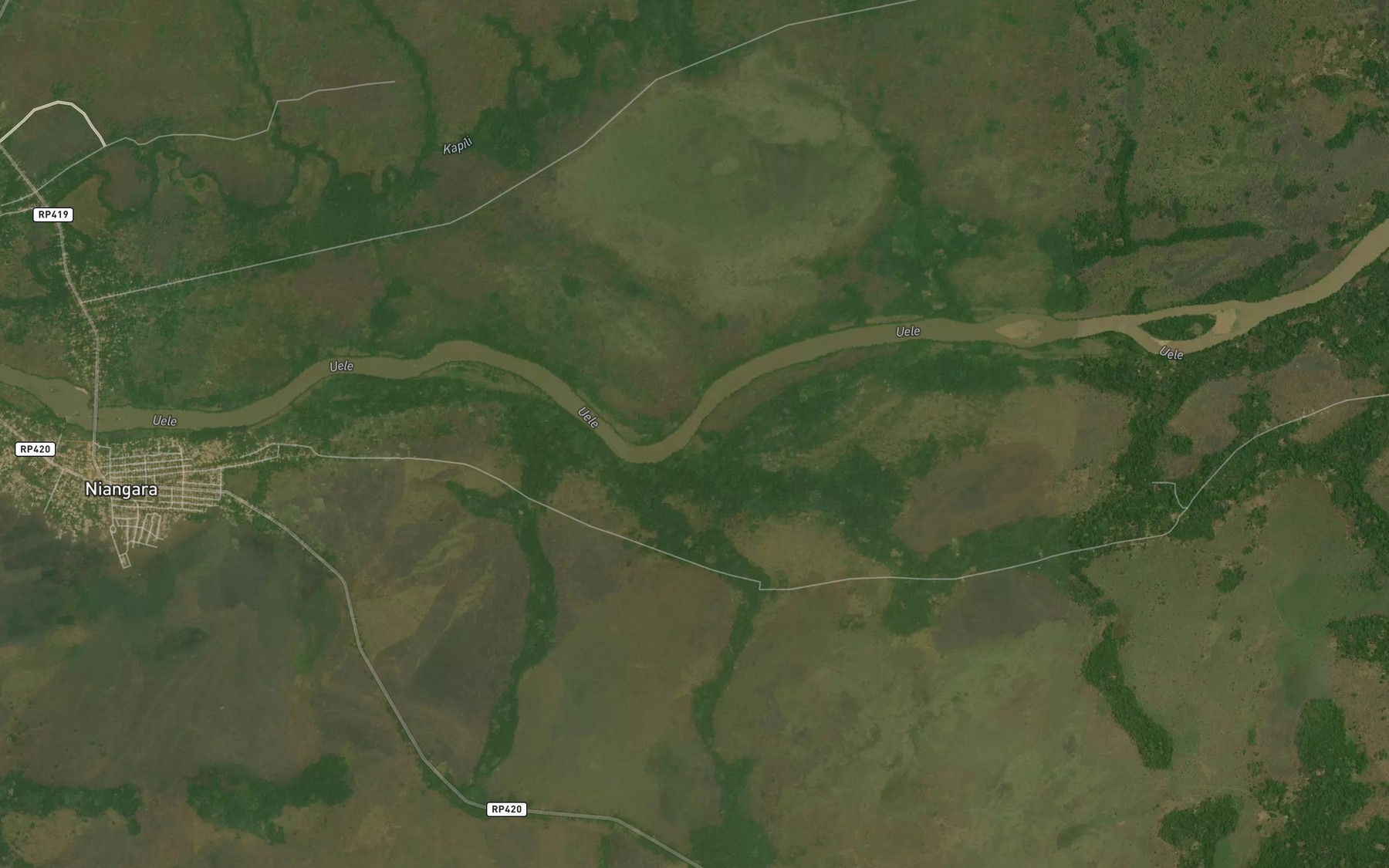 Satellite map of the Beteku