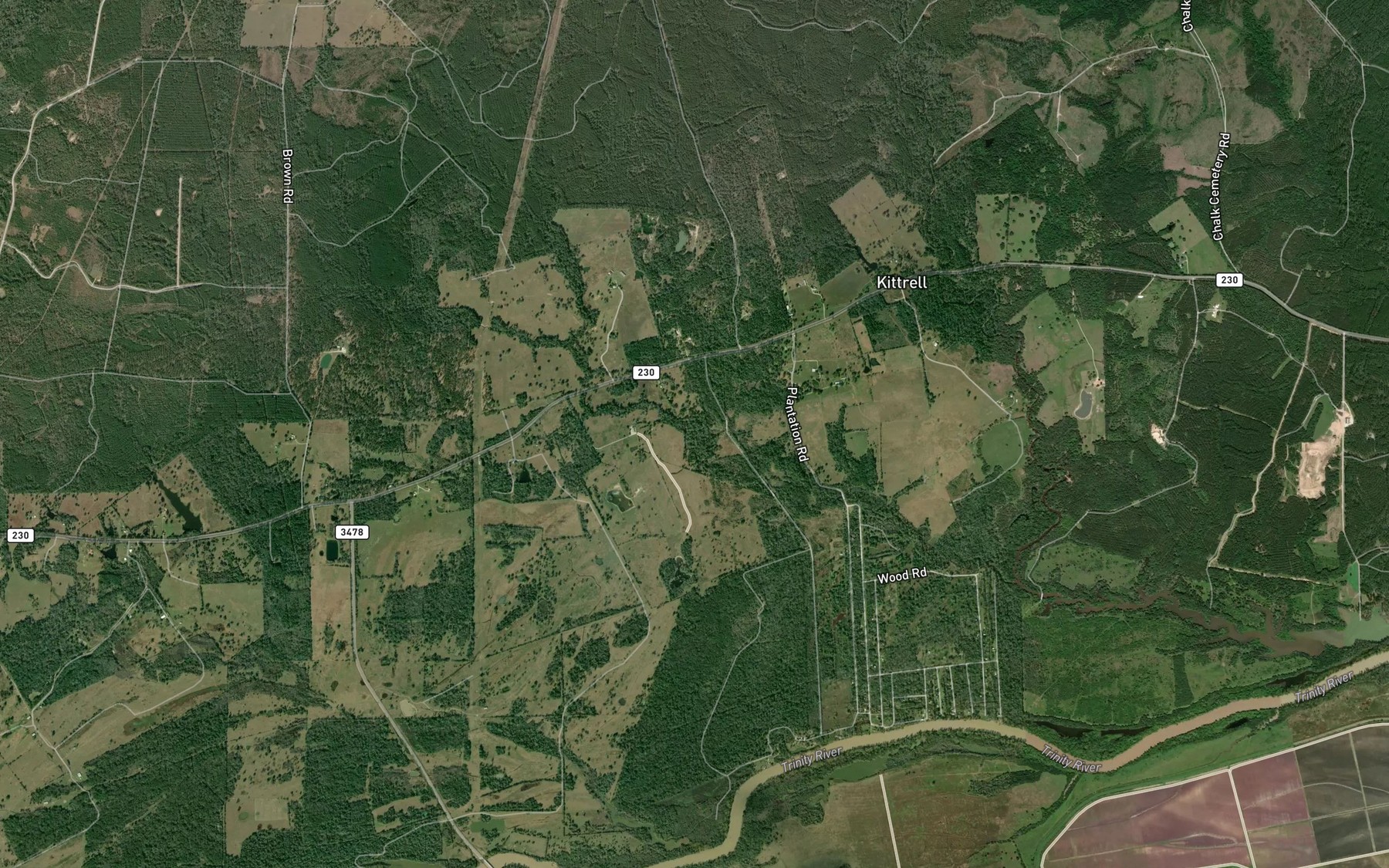 Satellite map of the Eve Branch