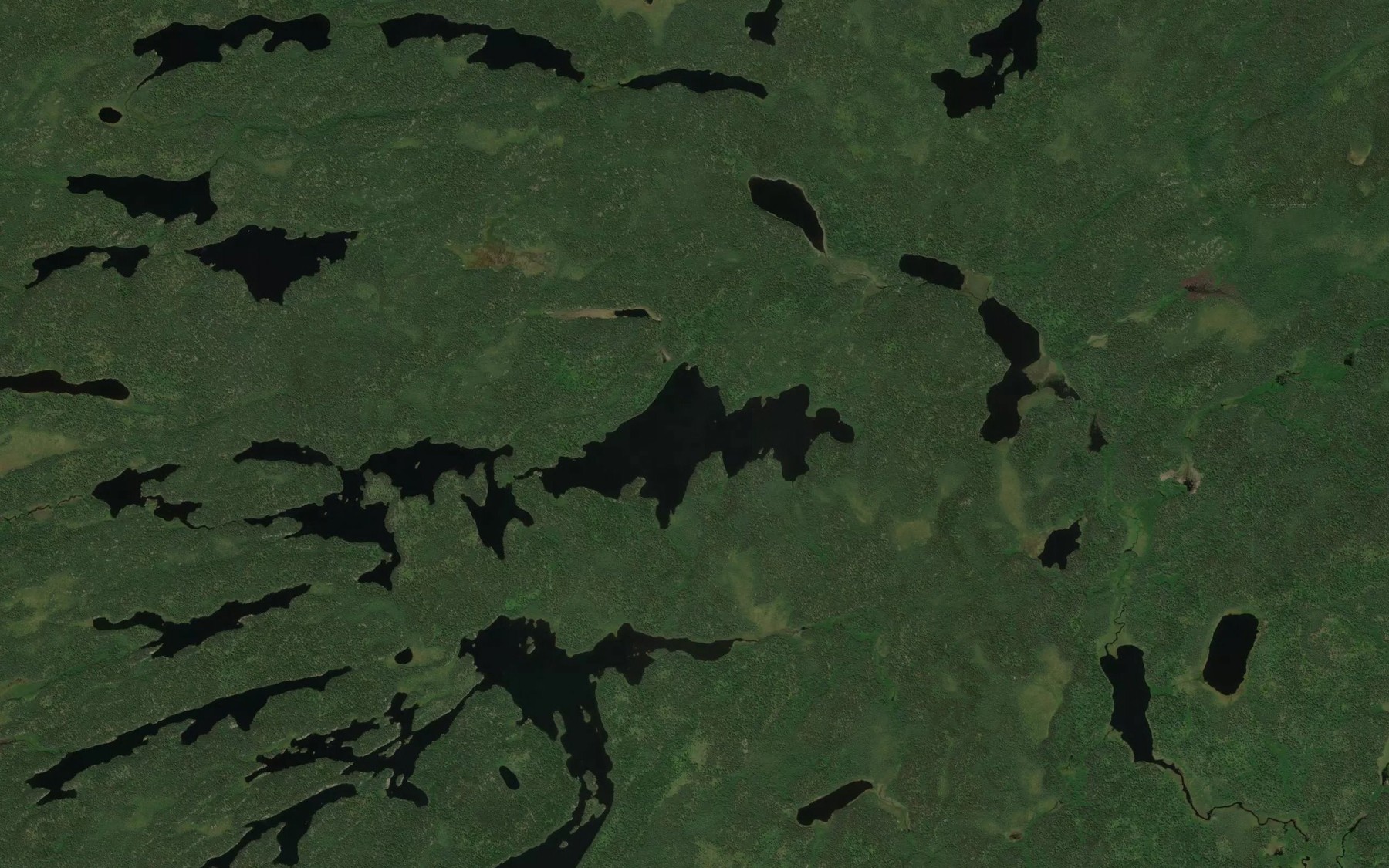 Satellite map of the Winsome Lake