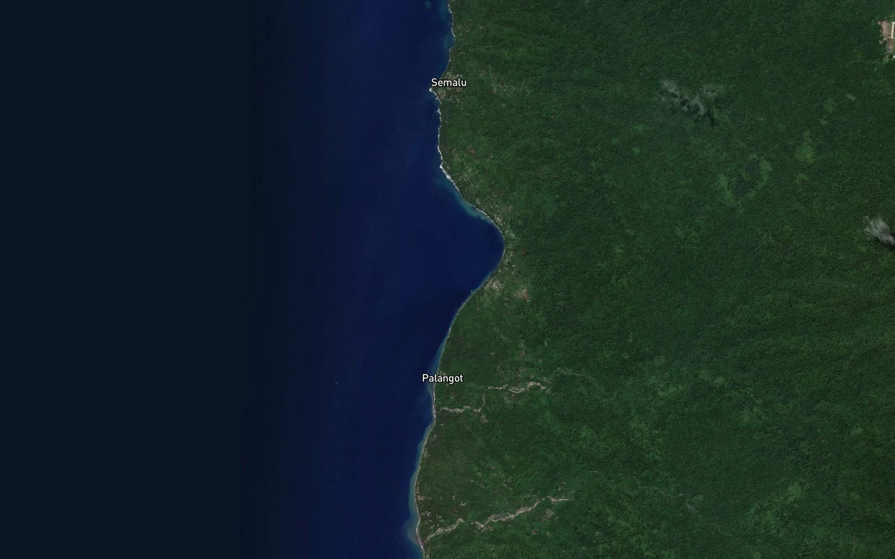 Satellite map of the Bukbuk River