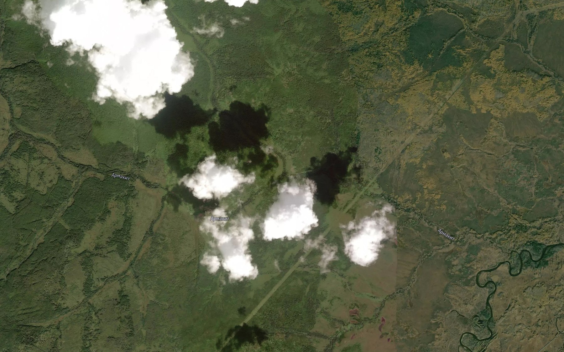 Satellite map of the Armakit
