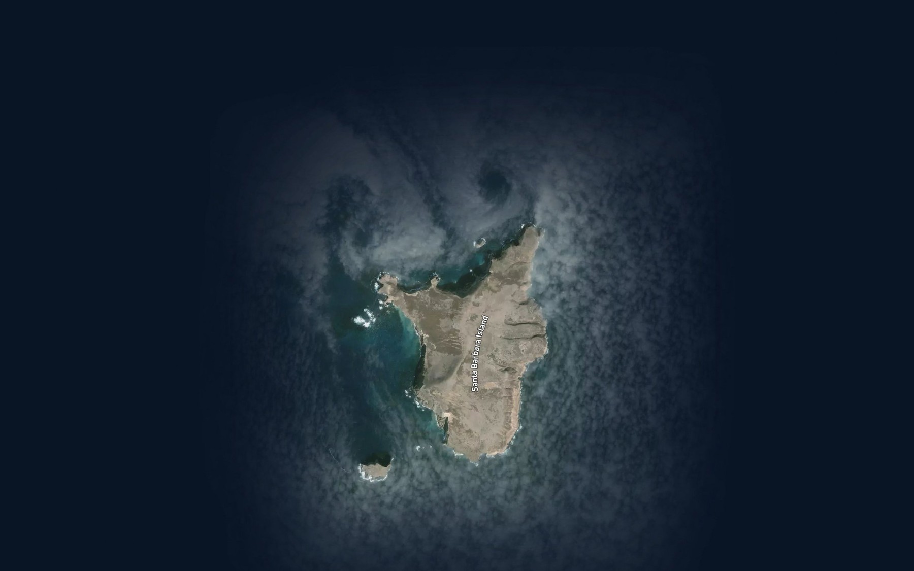 Satellite map of the Elephant Seal Cove