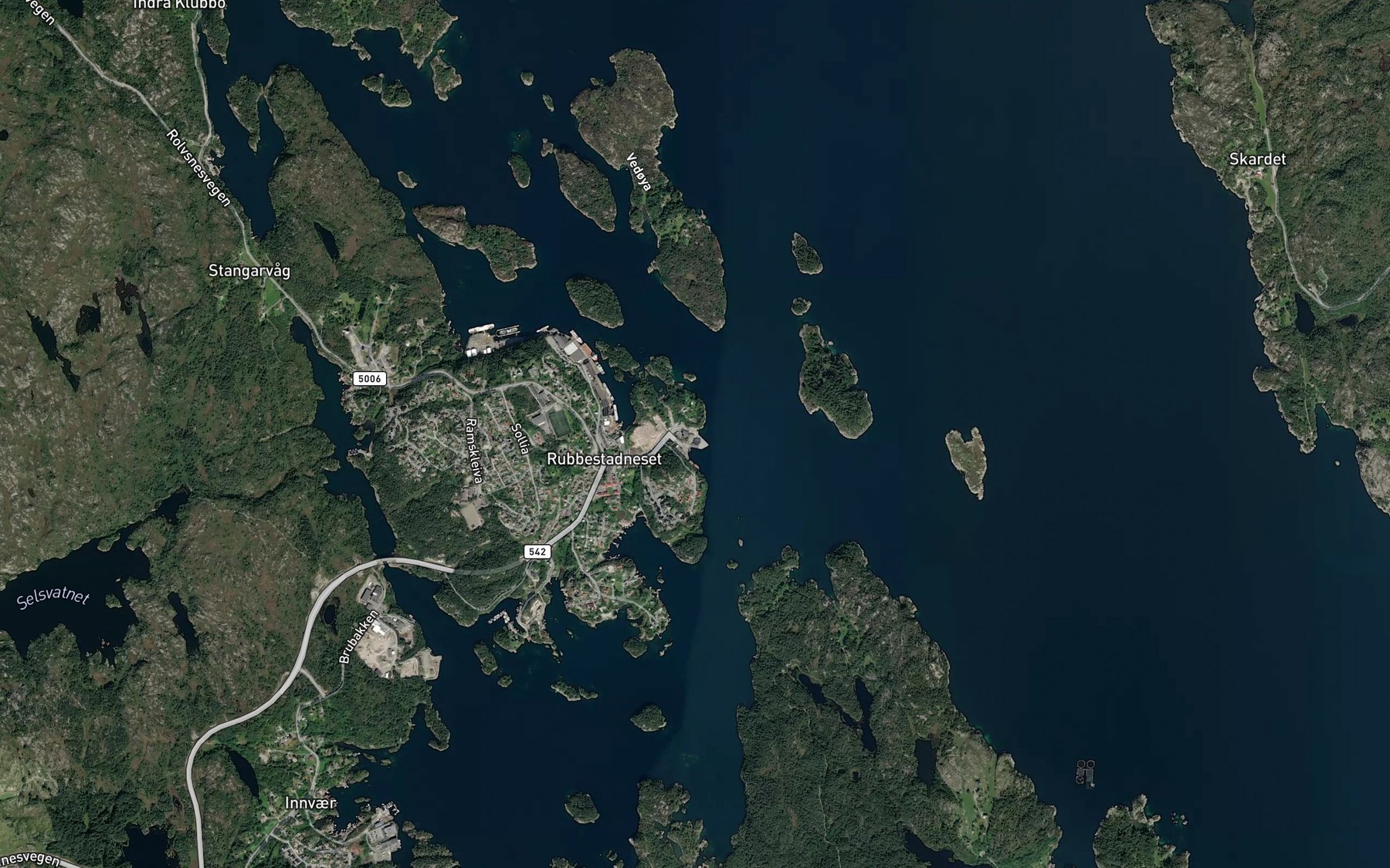 Satellite map of the Litla Arhaugevika