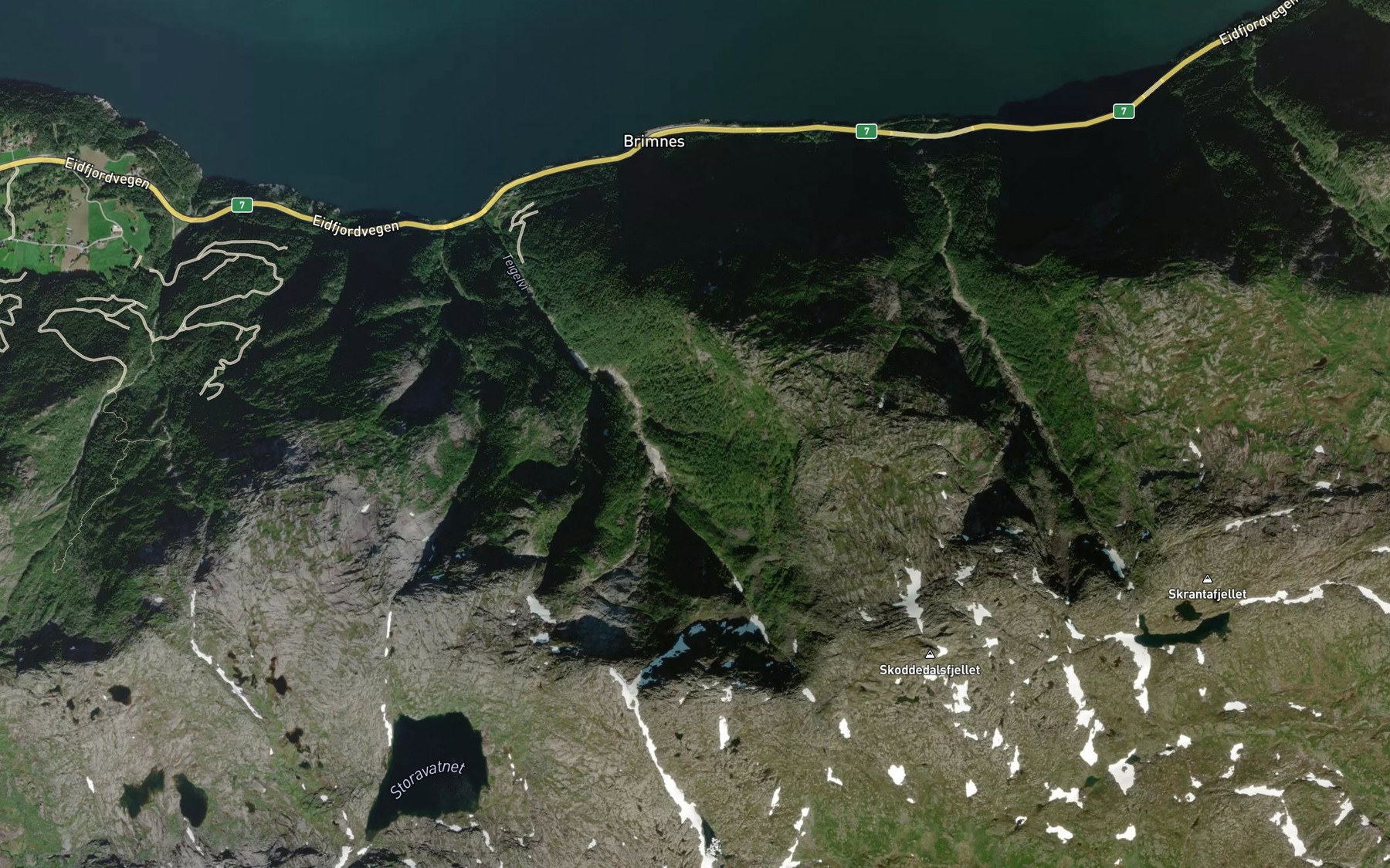 Satellite map of the Stolsbekken