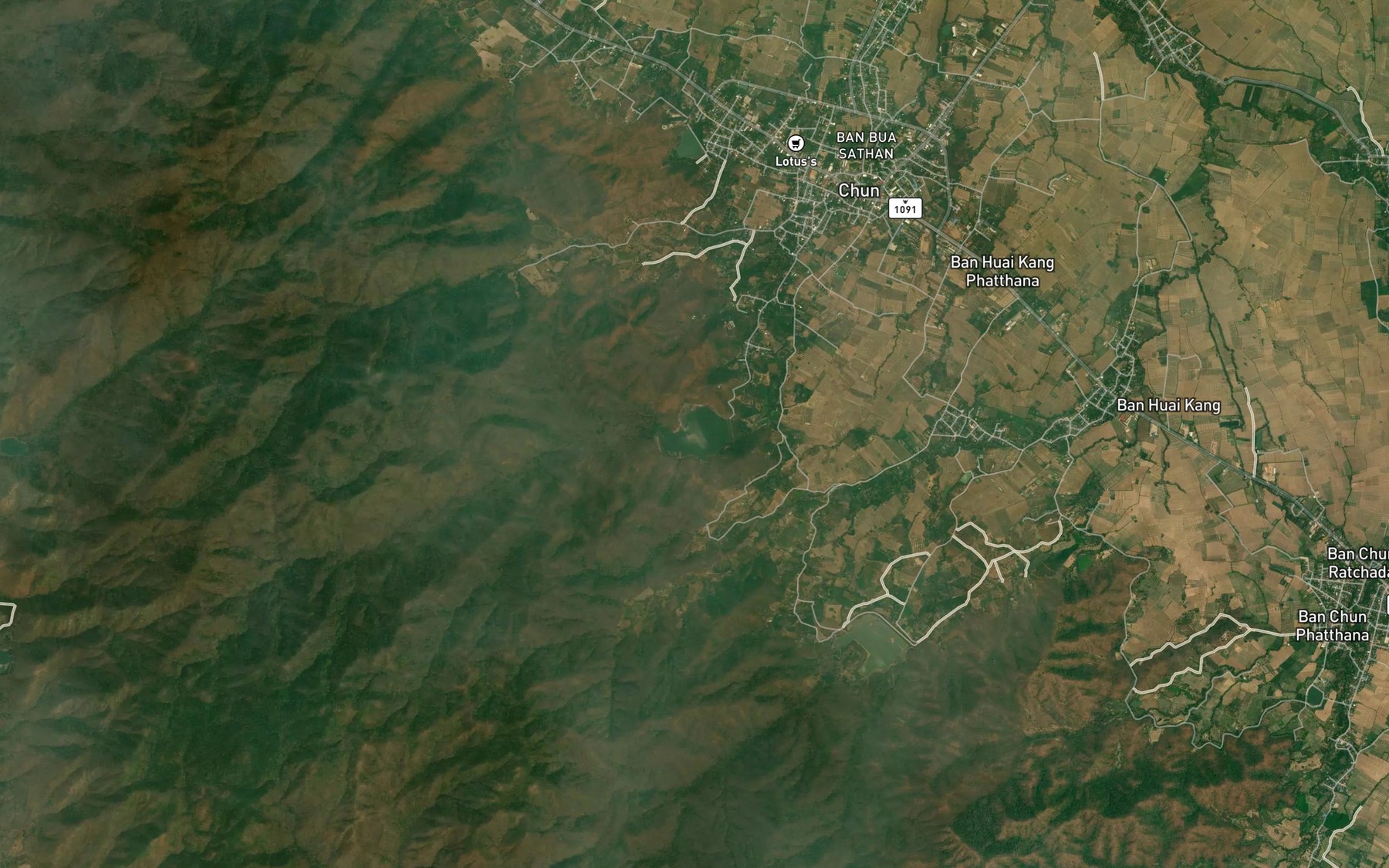 Satellite map of the Ang Kep Nam Huai Khao Kam