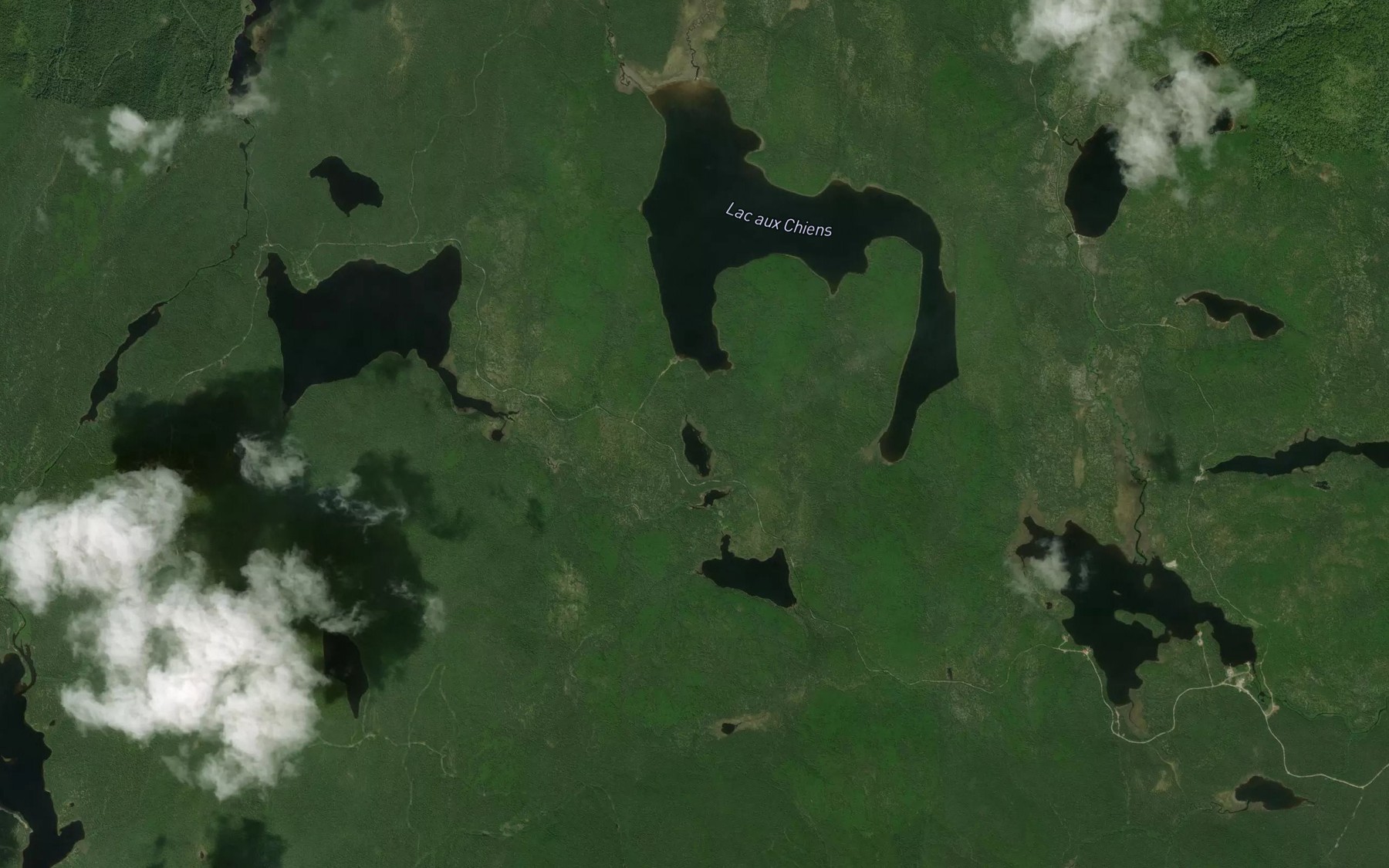 Satellite map of the Lac Saint-Pierre
