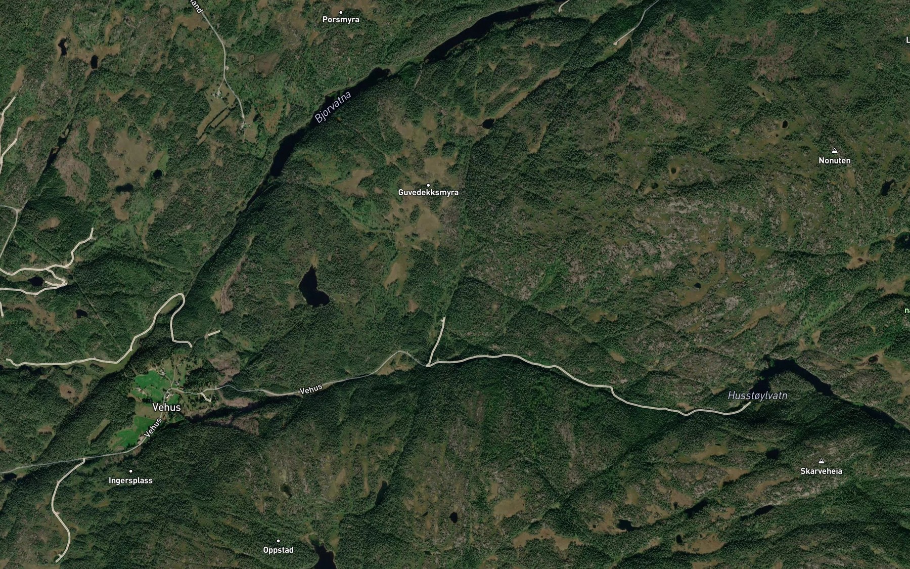 Satellite map of the Hastolbekken