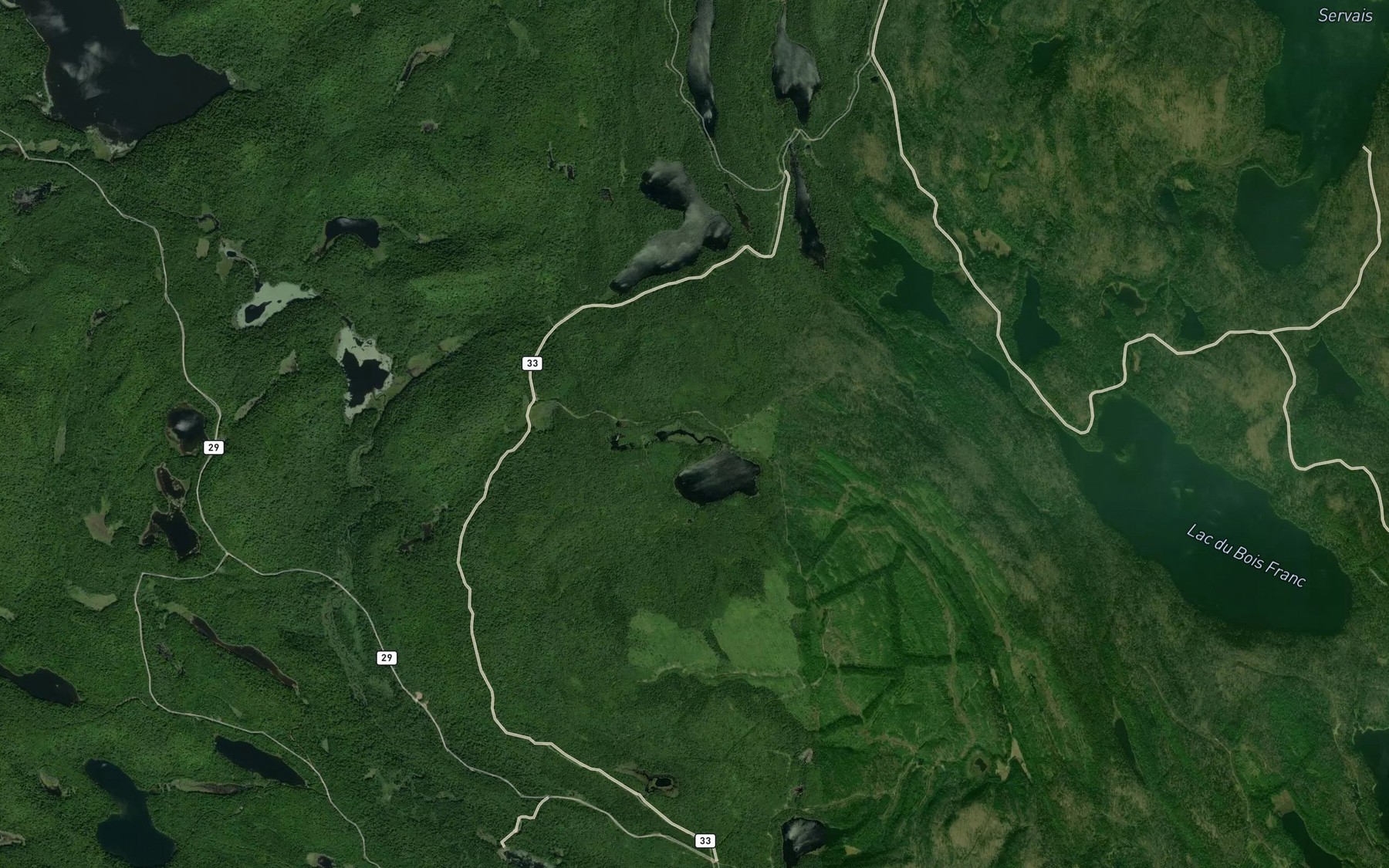 Satellite map of the Lac Dilo