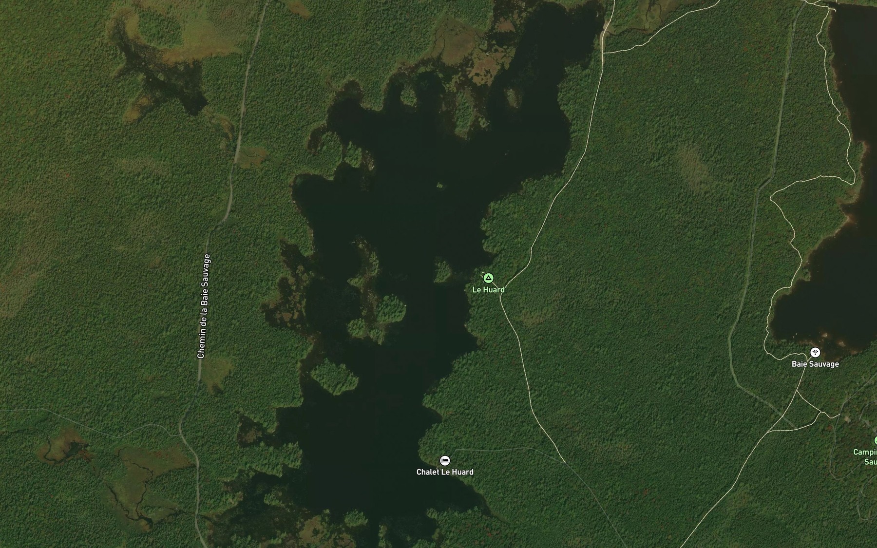 Satellite map of the Lac a la Barbue