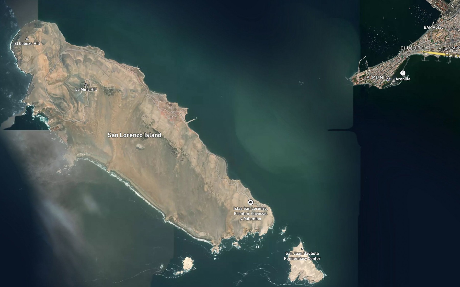 Satellite map of the Barranco Colorado