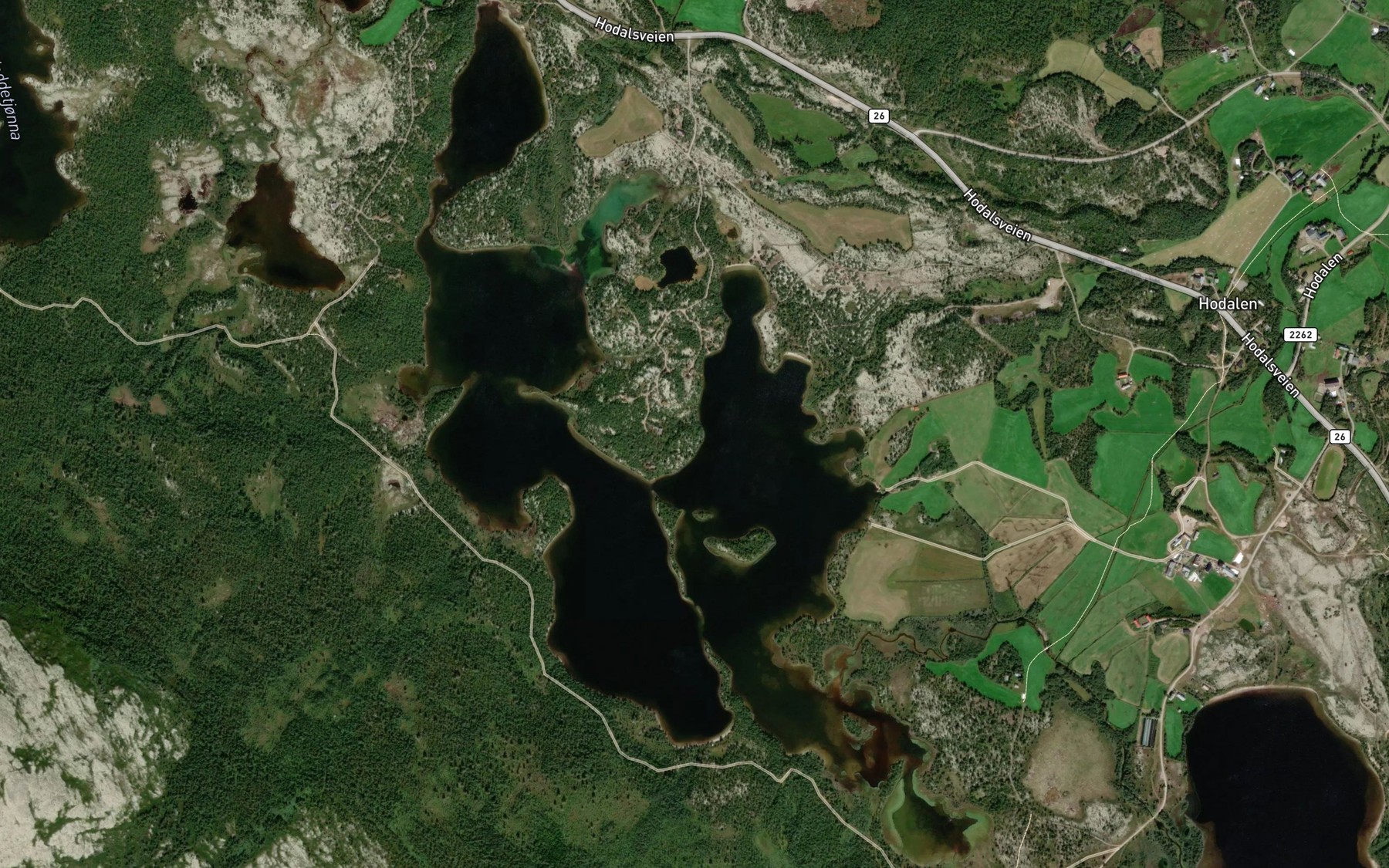 Satellite map of the Nordersjoen
